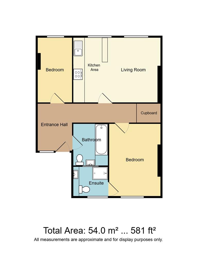 Top  Floor Flat, 7, Roundhill Crescent, Brighton floorplan