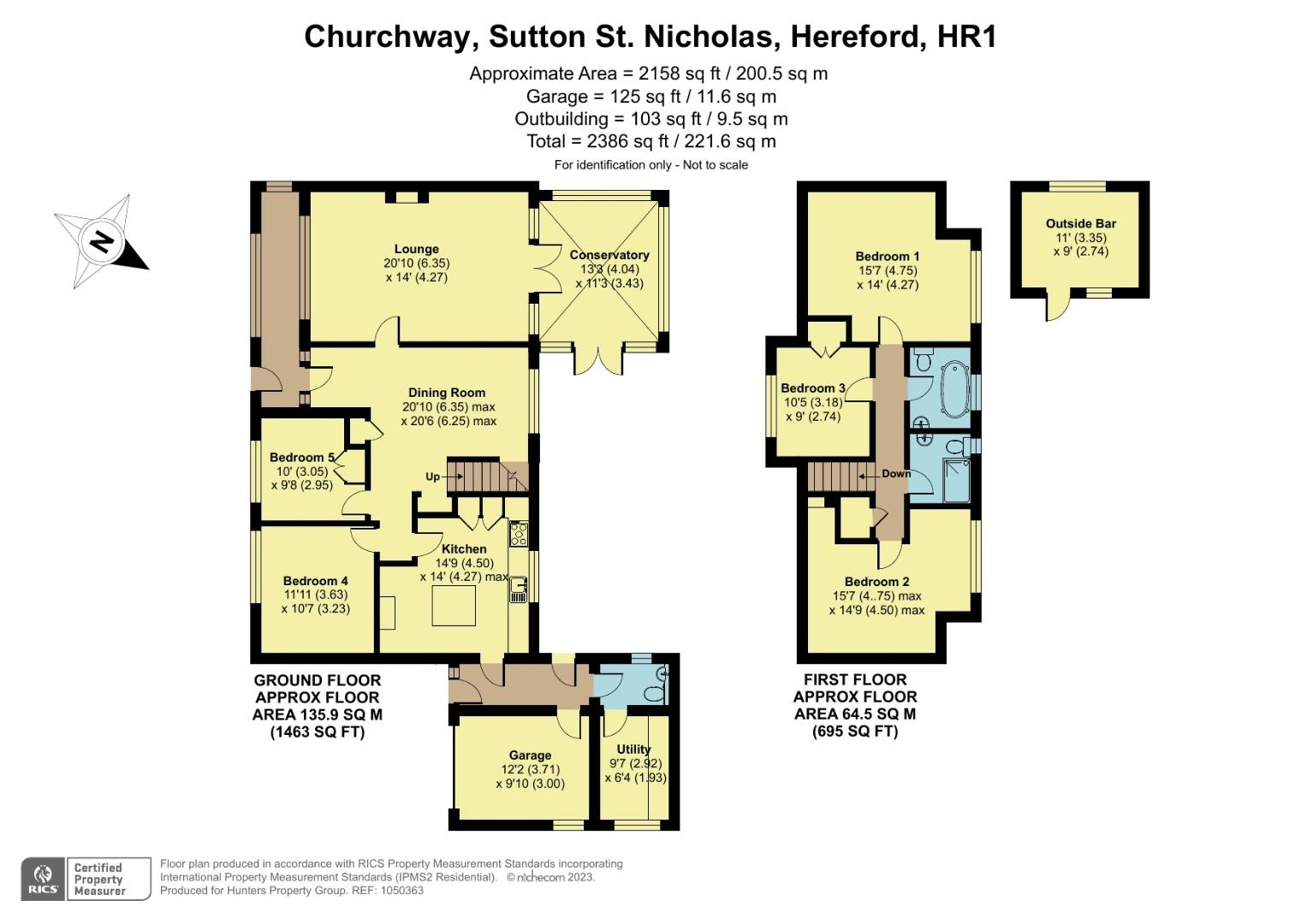 5 Churchway, Sutton St. Nicholas, Hereford HR1, 5 bedroom property for