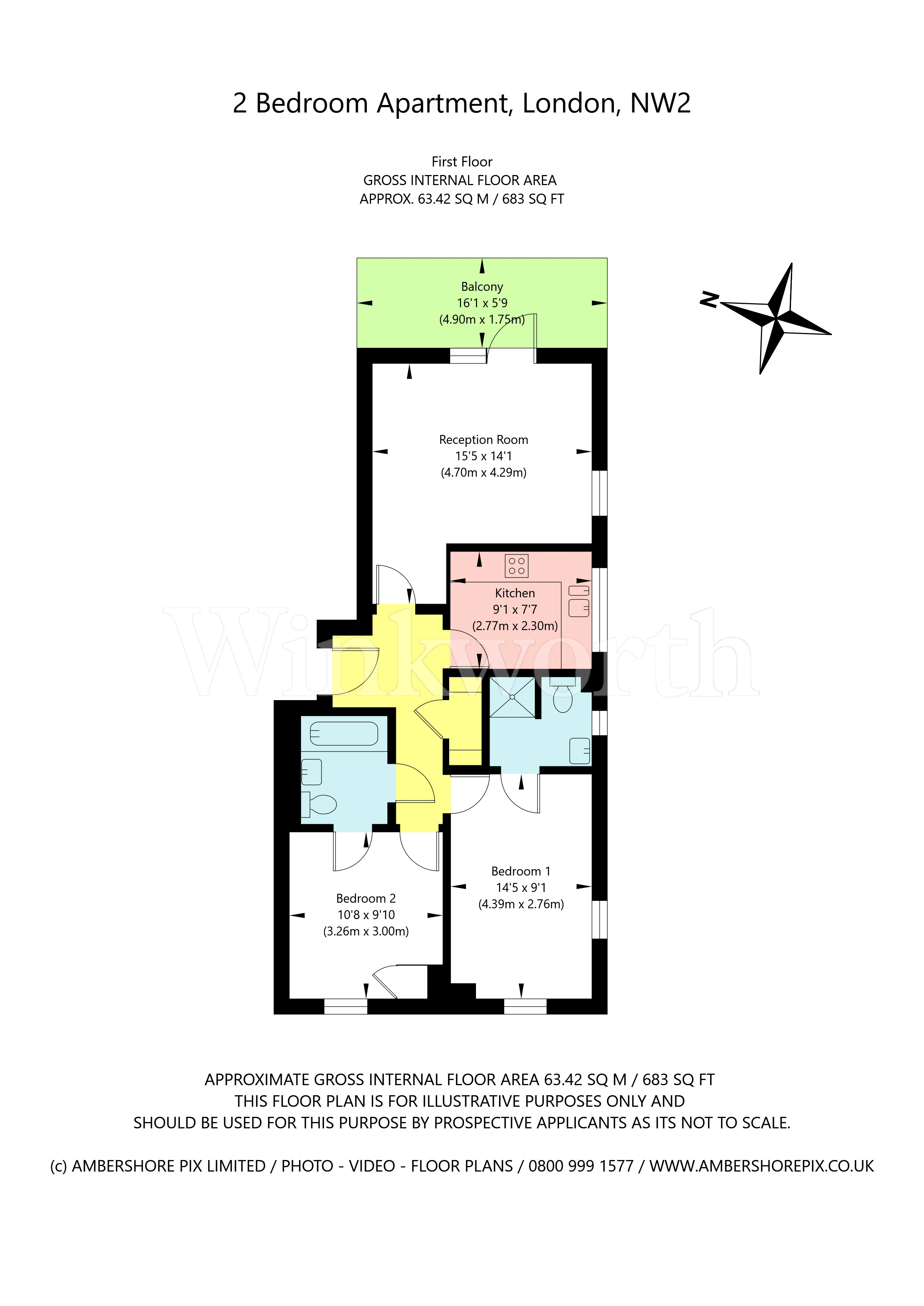 Flat 20, Beuth House, 3, Swannell Way, London floorplan