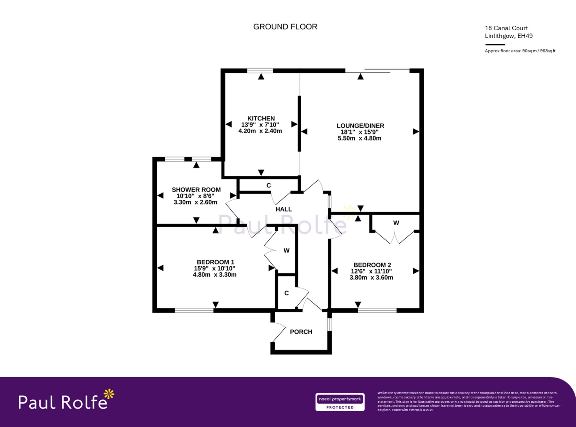 18 Canal Court, Linlithgow floorplan