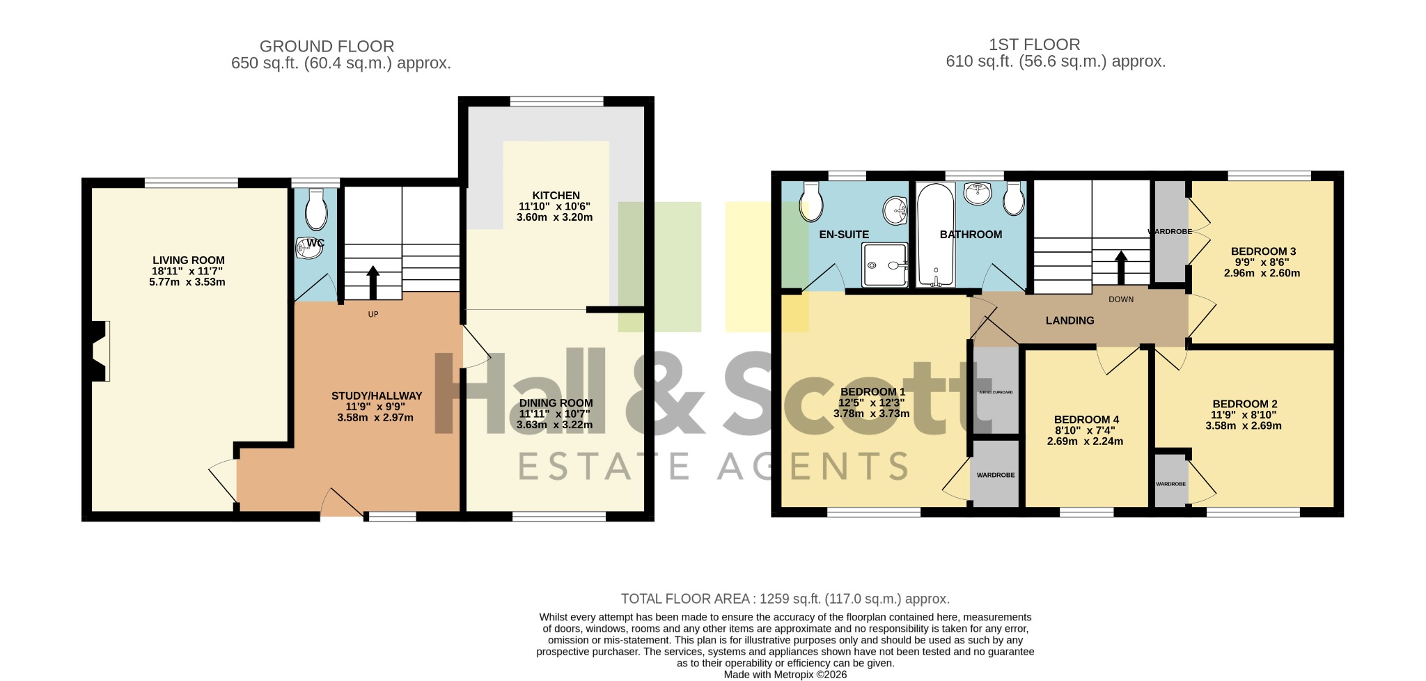 Robin Cottage, Priory Mews, Ottery Saint Mary floorplan