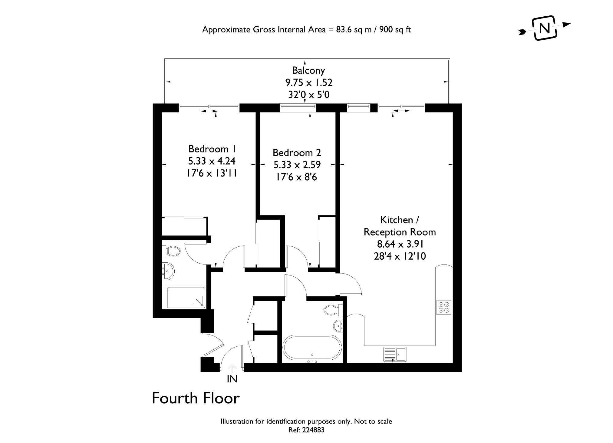 2 Bedrooms Flat for sale in Chatham House, Racecourse Road, Newbury, Berkshire RG14