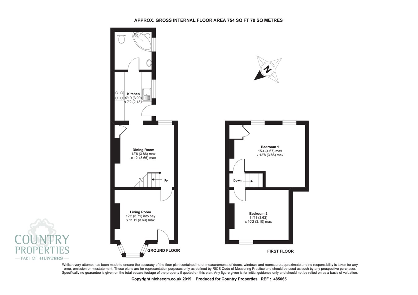 2 Bedrooms Terraced house for sale in Highbury Road, Hitchin SG4