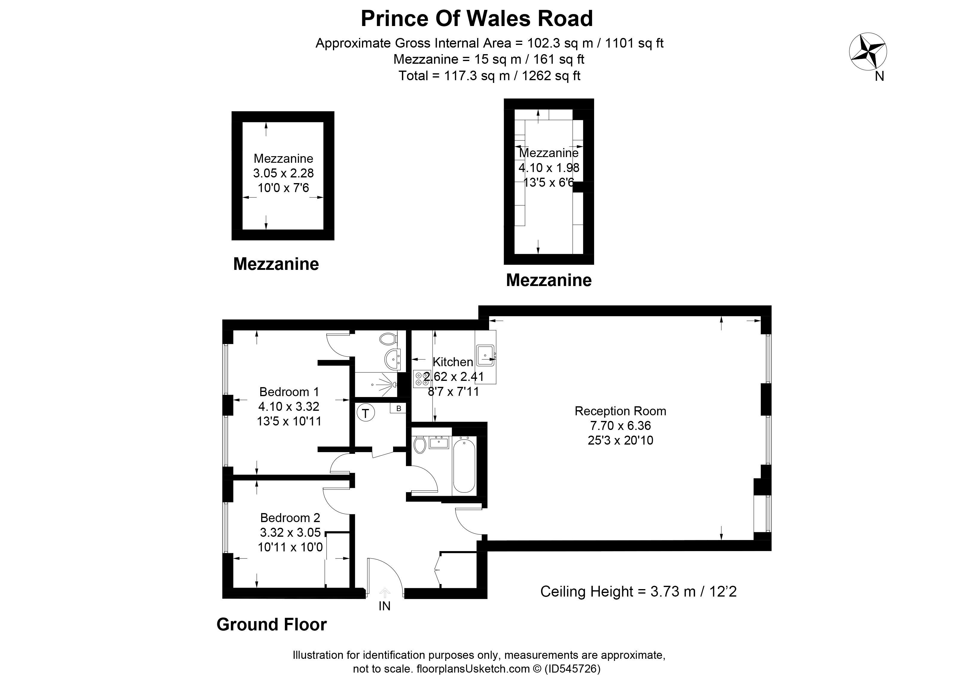 2 Bedrooms Flat for sale in Prince Of Wales Road, London NW5