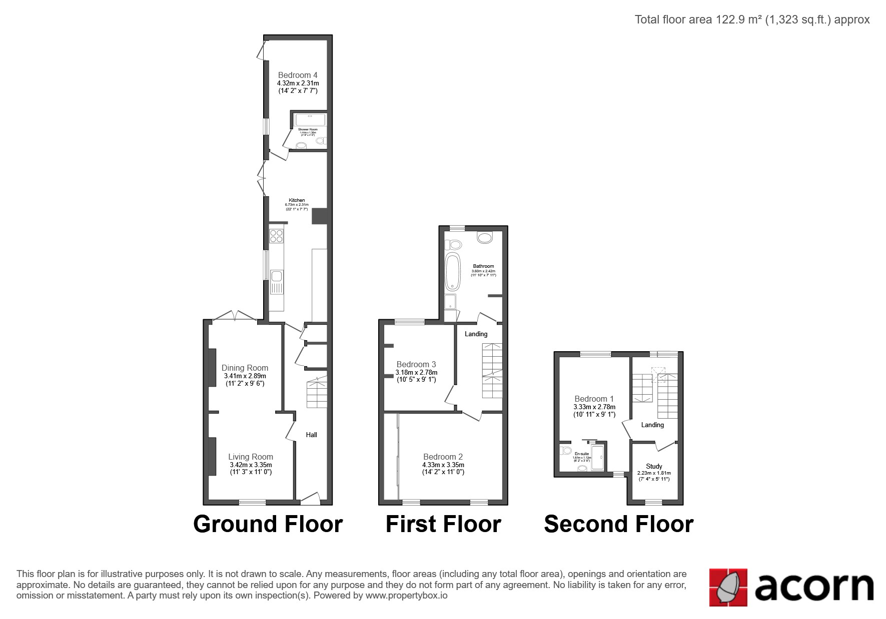 57, Warner Road, London floorplan