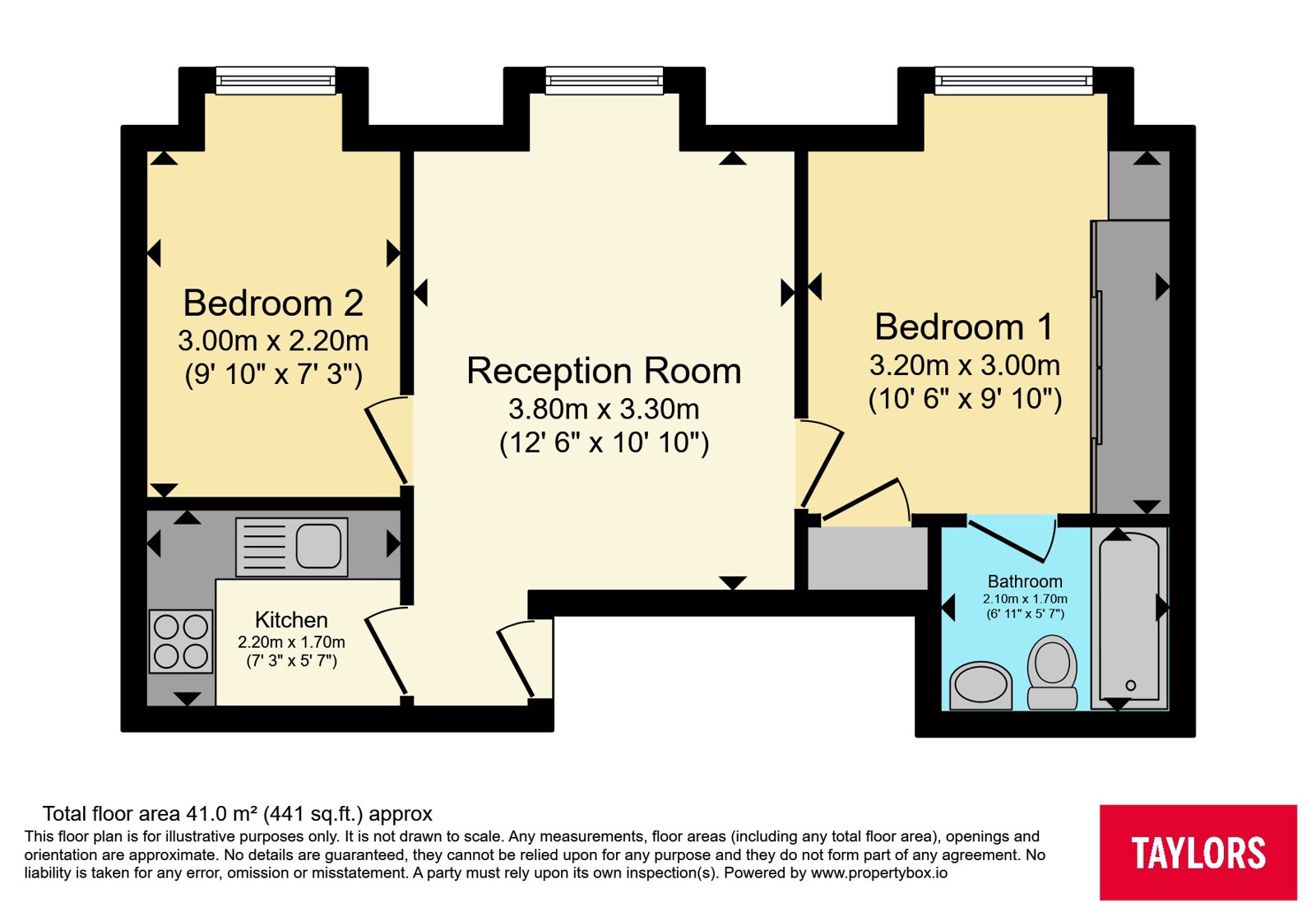 Flat 4, 132, Mandeville Road, Buckinghamshire floorplan