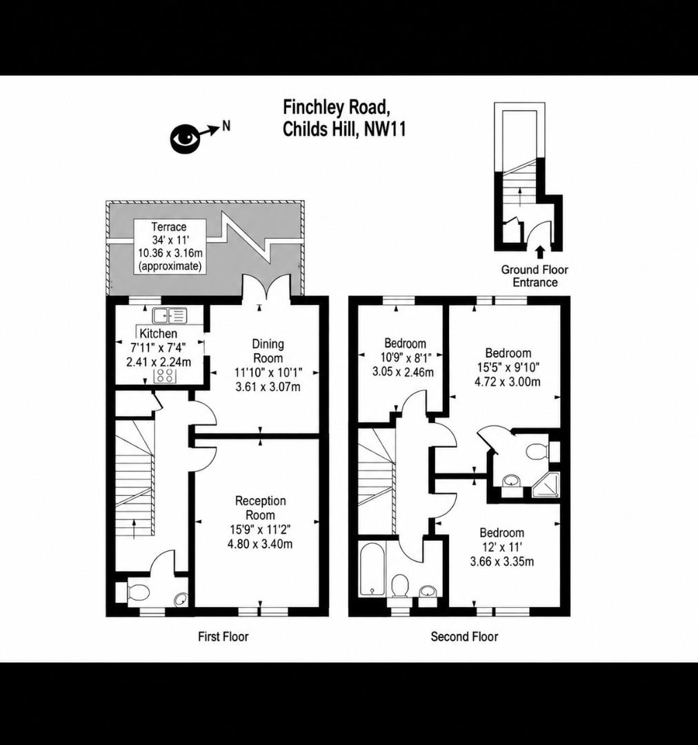 759, Finchley Road, London floorplan