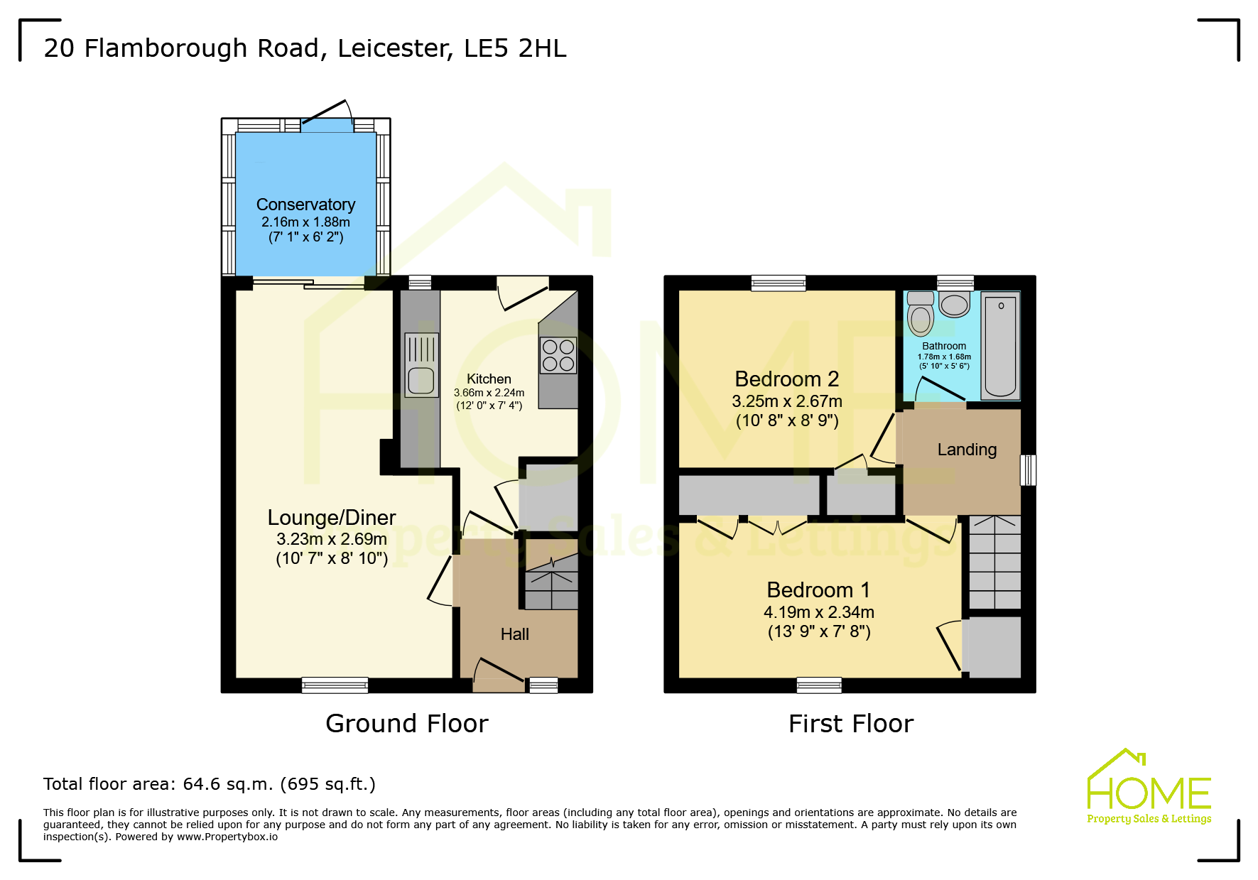 20 Flamborough Road, Leicester floorplan