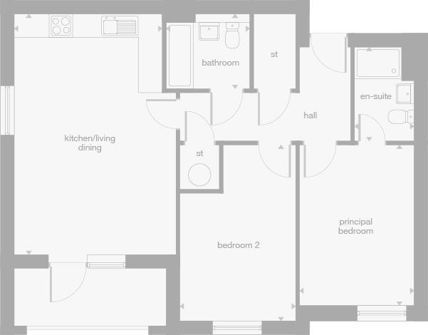 135, Chobham Road, Frimley floorplan