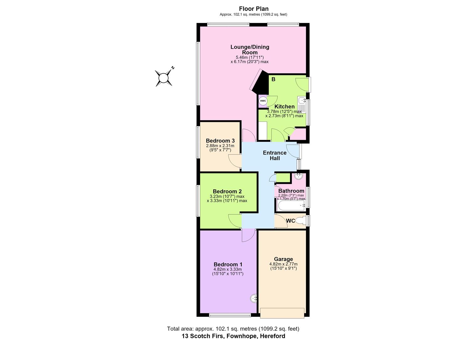 Scotch Firs, Hereford floorplan