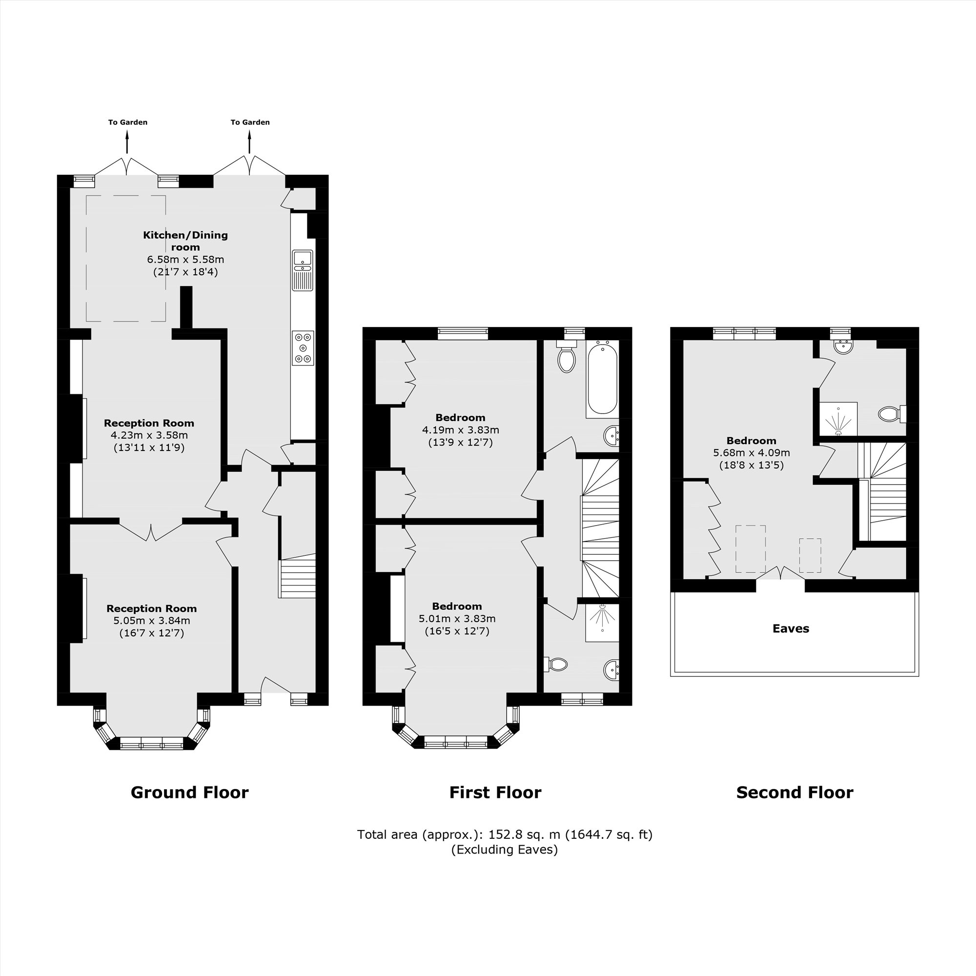 80, Melrose Avenue, London floorplan