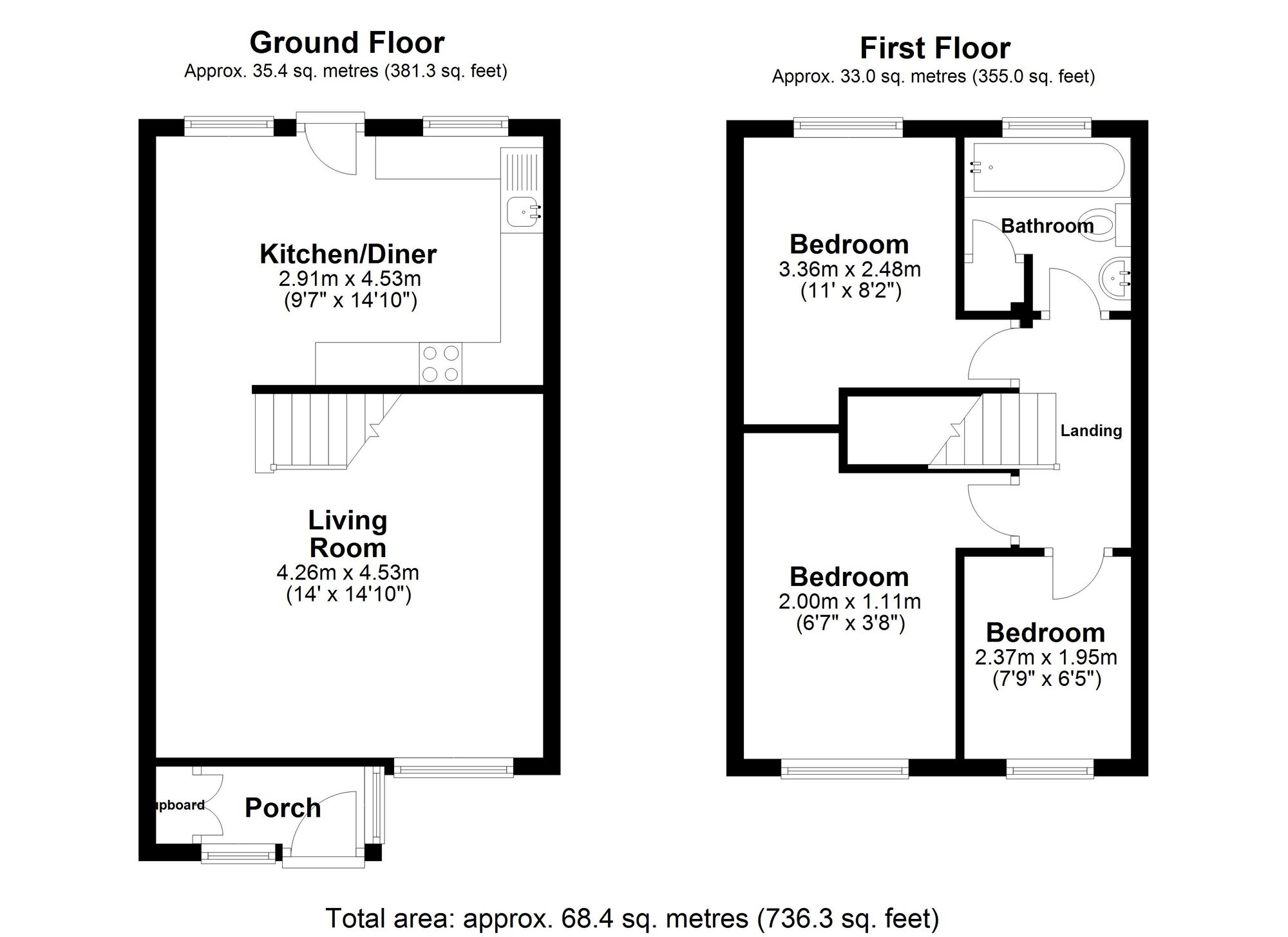 12 Chepstow Close, Swindon floorplan