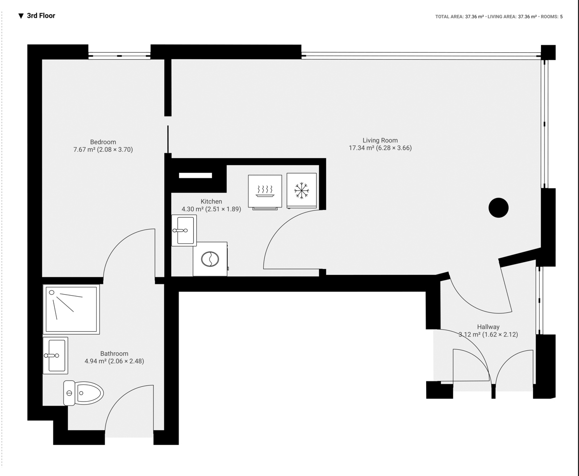 Flat 24, City Gate House, Ilford floorplan