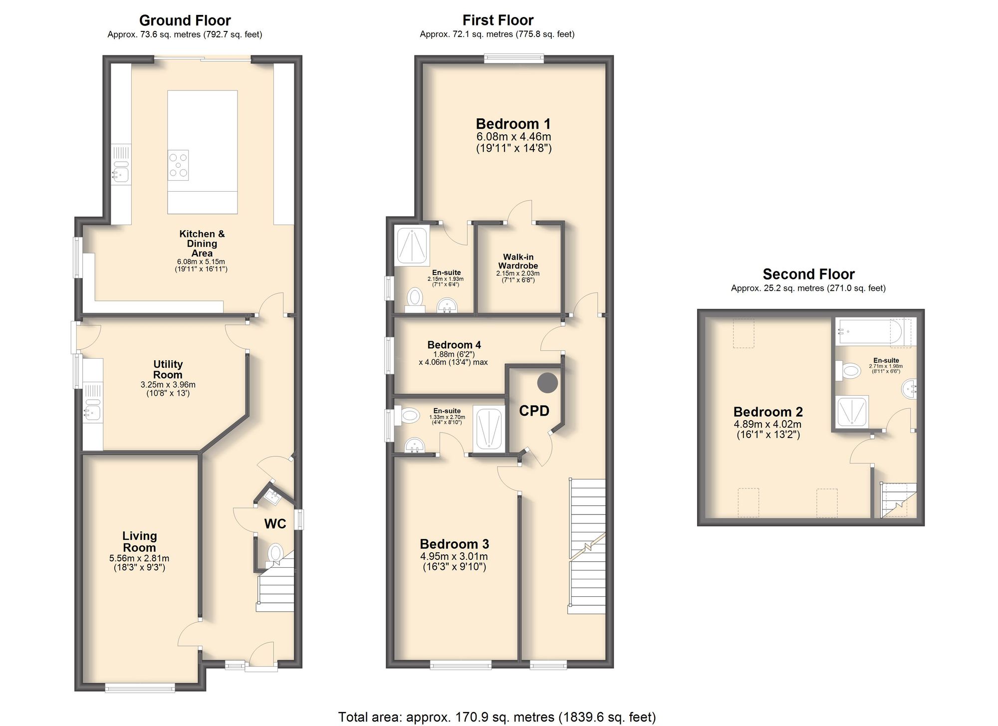 89a Manor Road, Chesterfield floorplan
