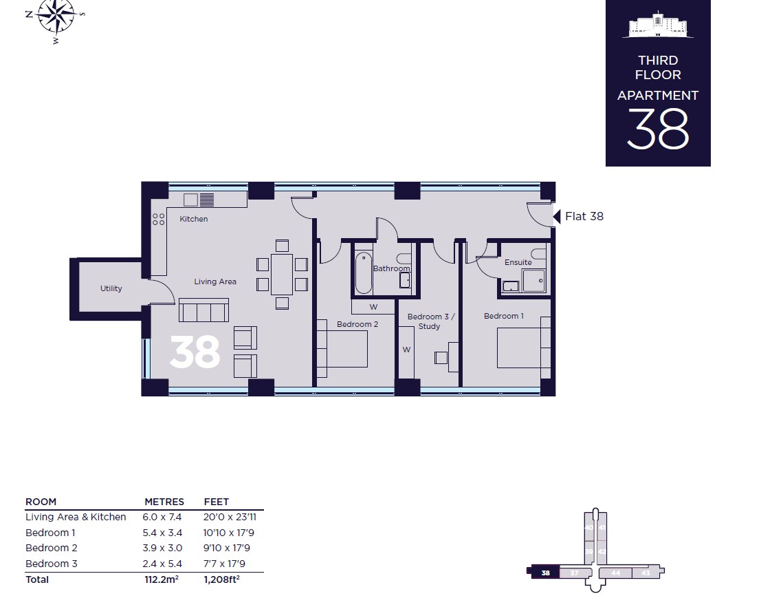 The Cliffs, Greenways, Brighton floorplan