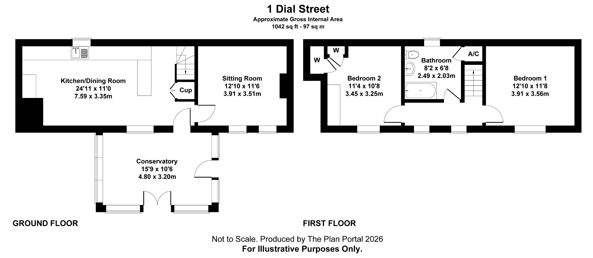 1 Dial Street, Winkleigh, Devon floorplan