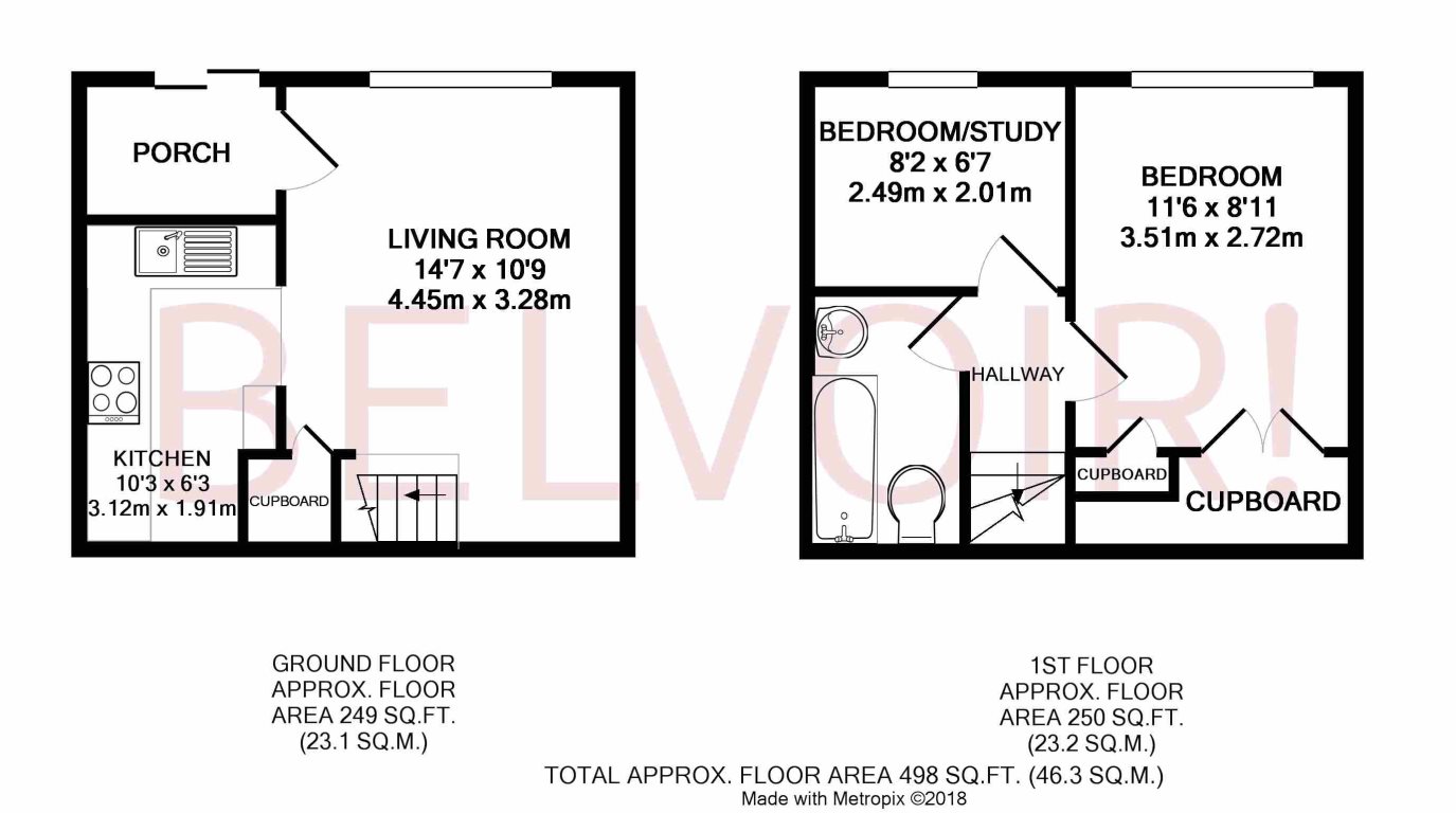 2 Bedrooms Terraced house to rent in Sorrells Close, Chineham, Basingstoke RG24