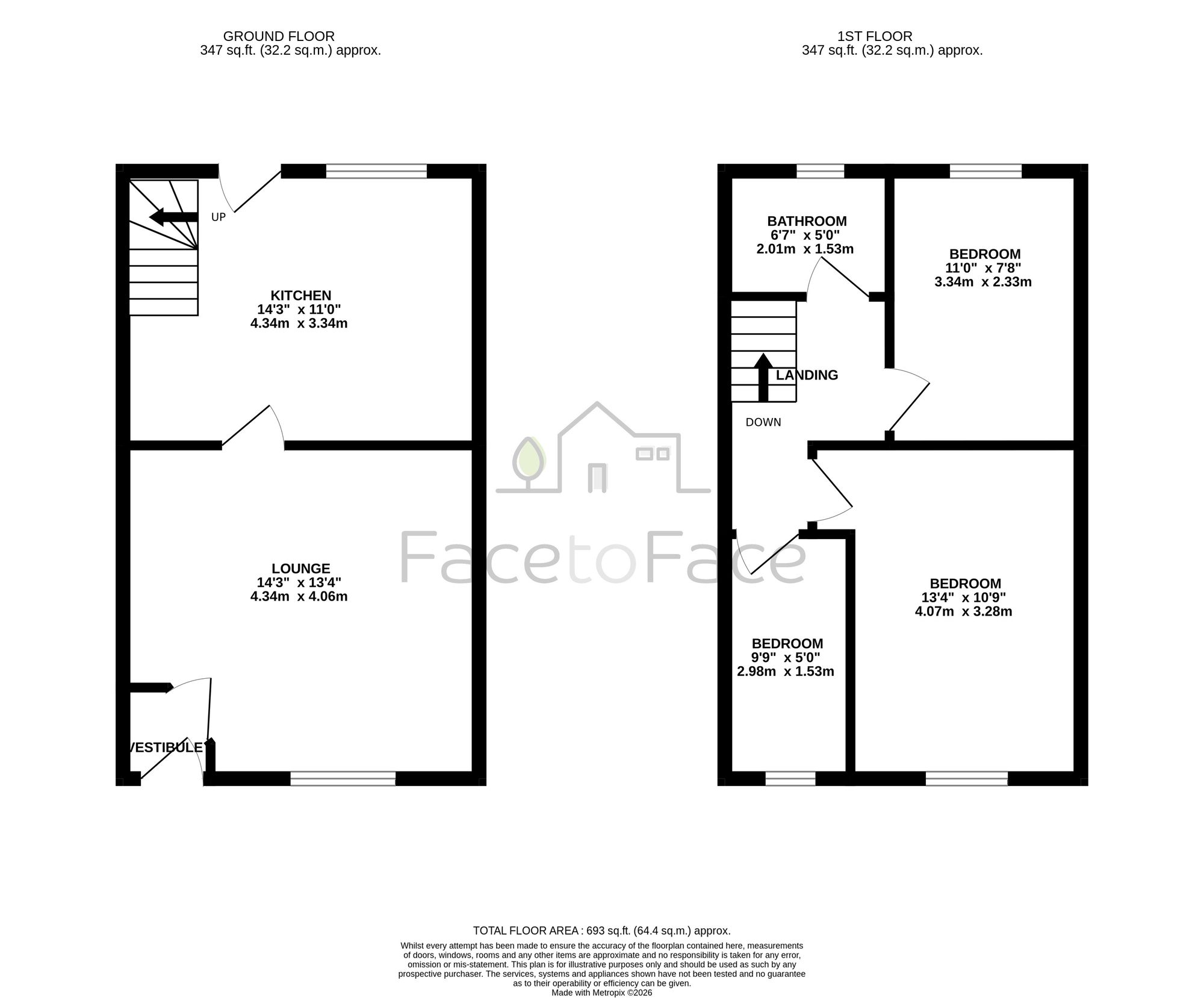 3 Filey Street, Rochdale floorplan