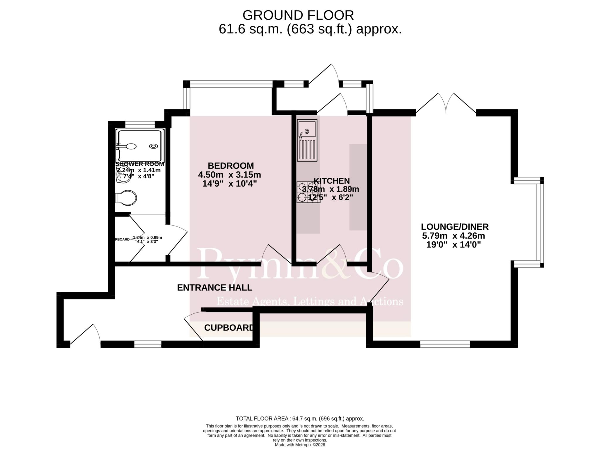 Flat 2, Cremers Drift, Sheringham floorplan