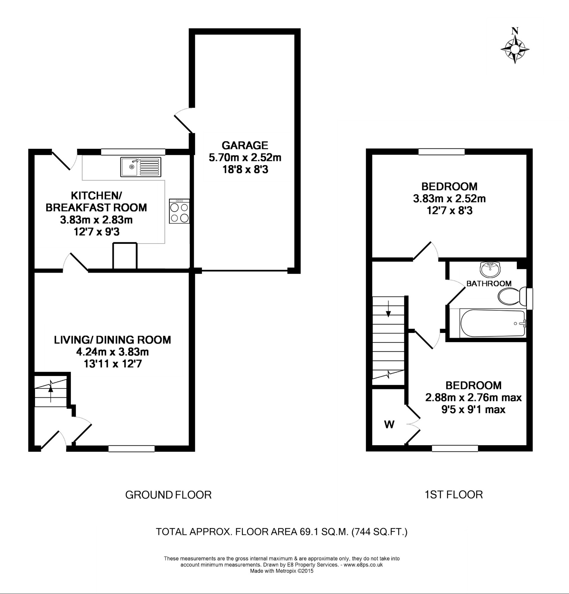 2 Bedrooms Semi-detached house to rent in Wellington Avenue, Banbury OX16