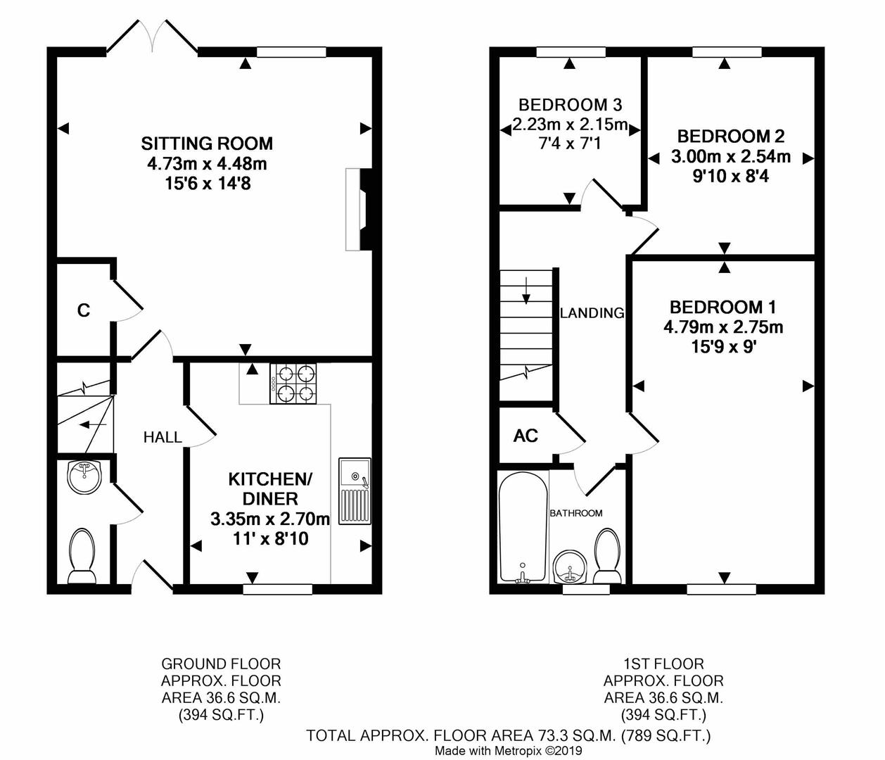 3 Bedrooms Terraced house for sale in Burge Crescent, Cotford St. Luke, Taunton TA4