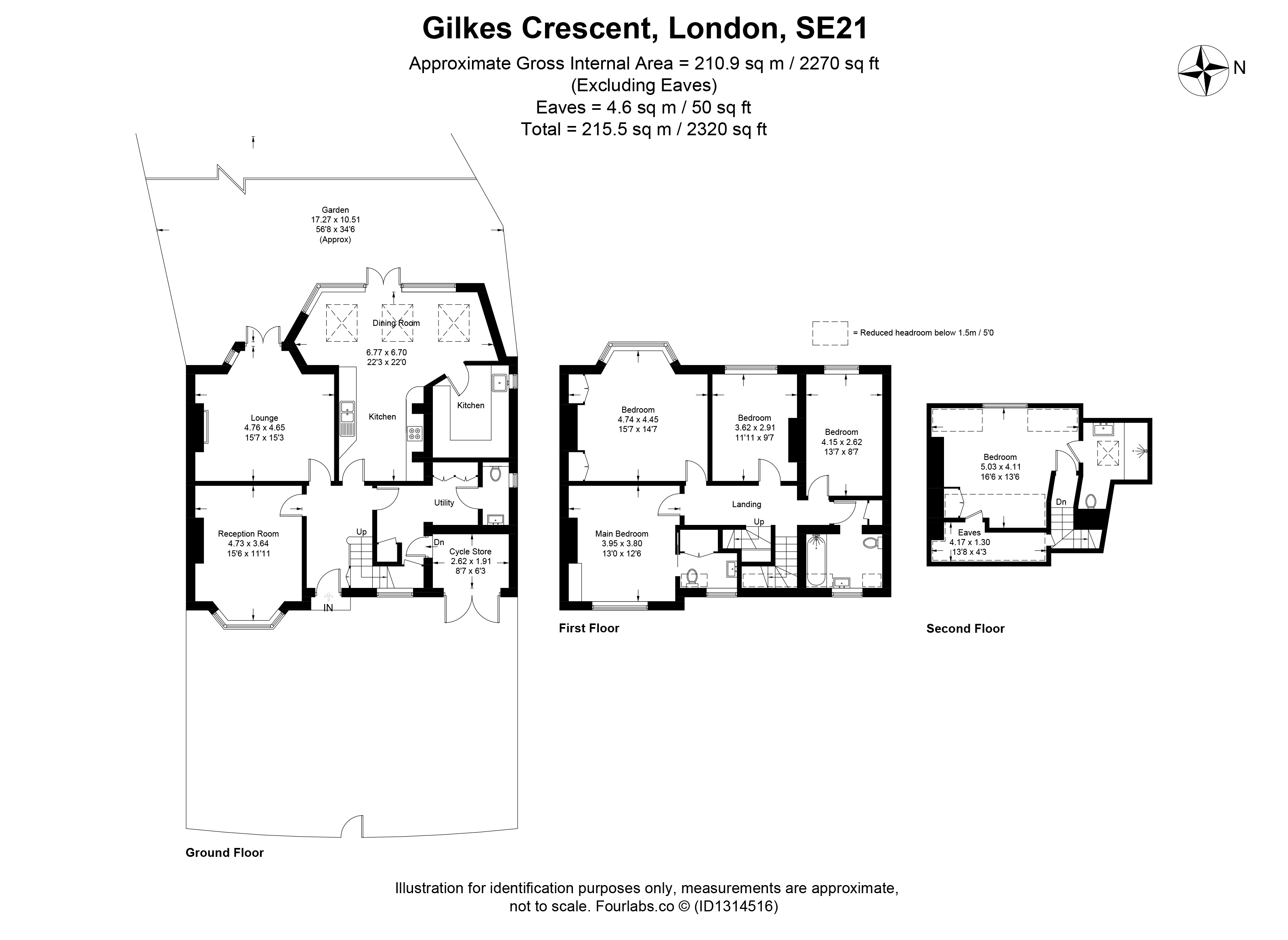 16, Gilkes Crescent, London floorplan
