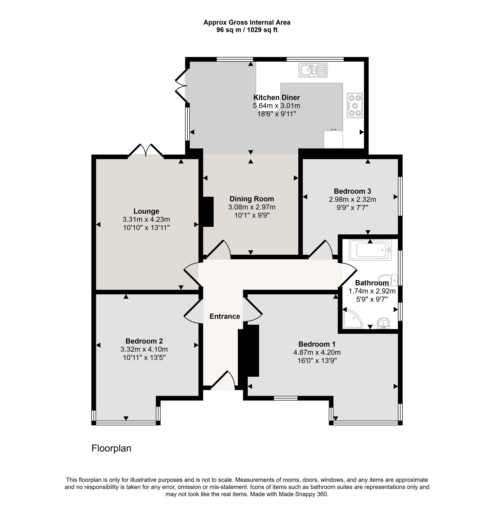 4 Brook Grove, Manchester floorplan