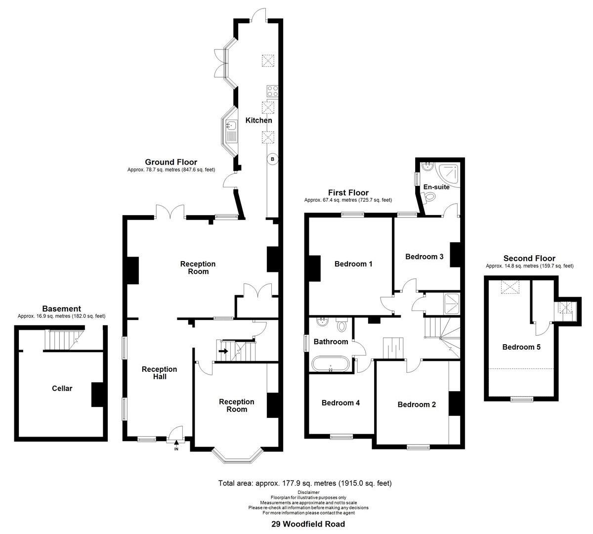 29, Woodfield Road, Birmingham floorplan