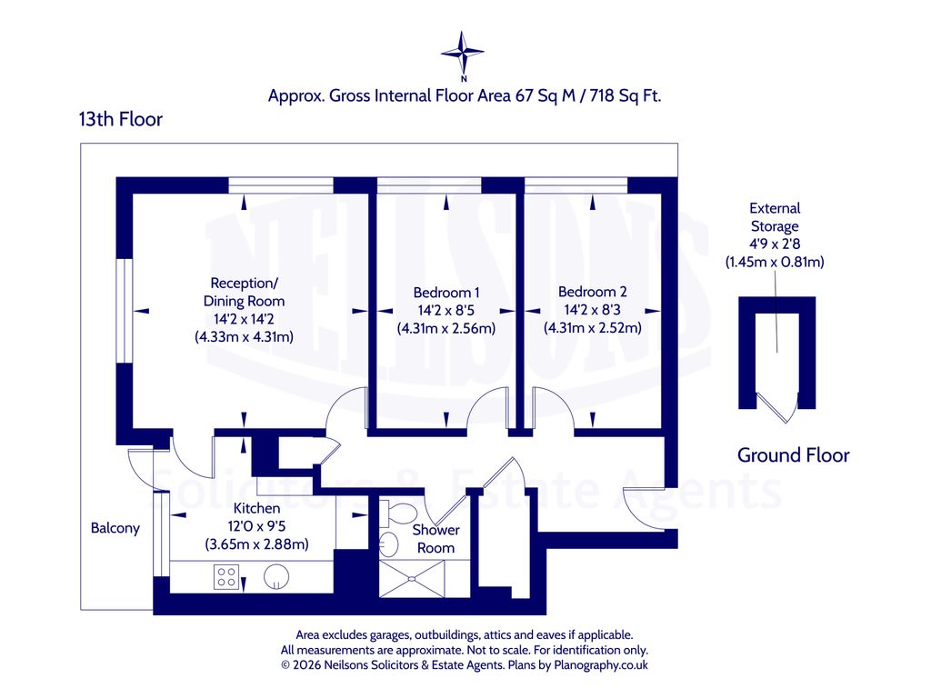 87/49 Pennywell Gardens, Edinburgh, EH4 4TF floorplan