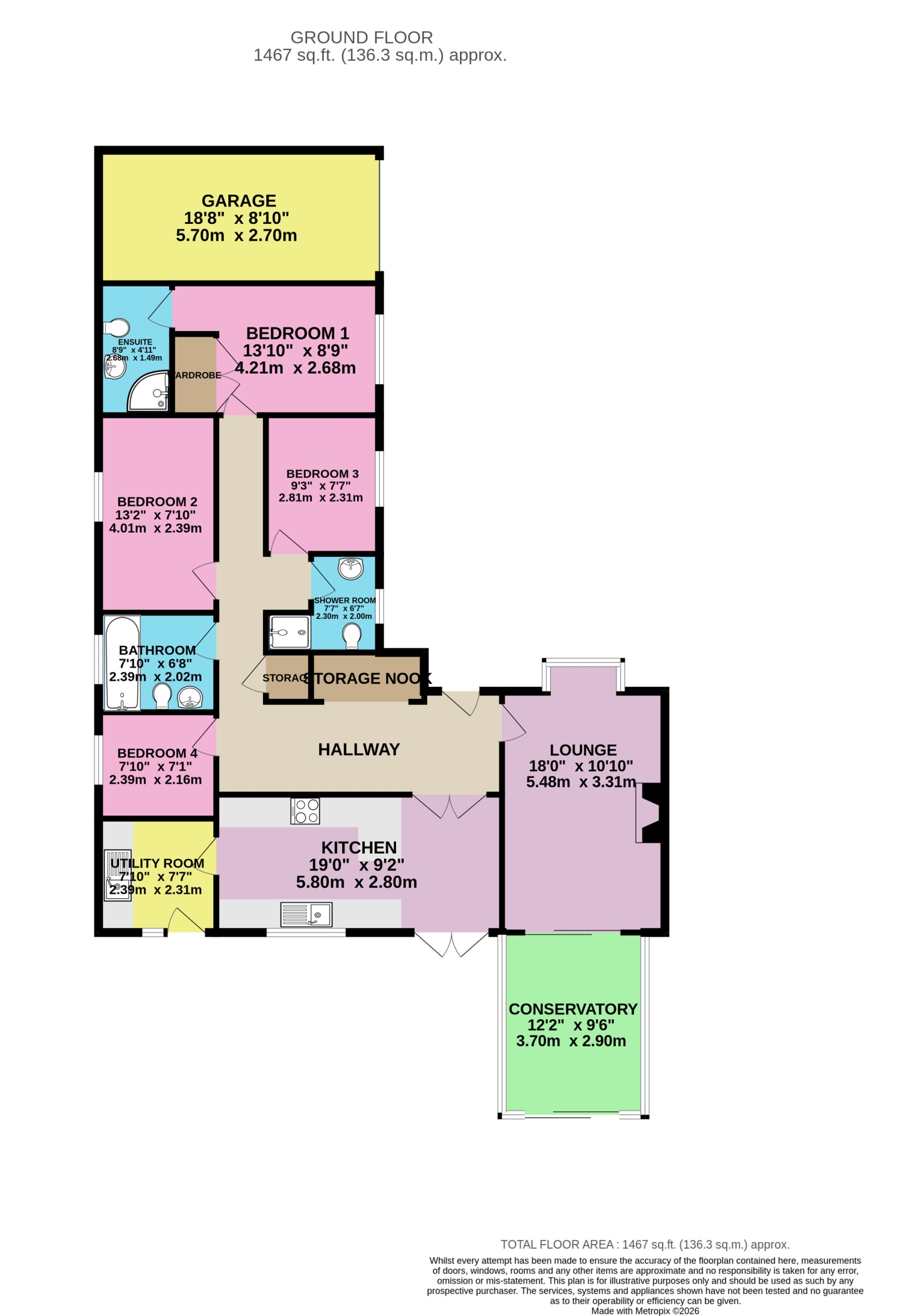 11, Kellington Court, Goole floorplan