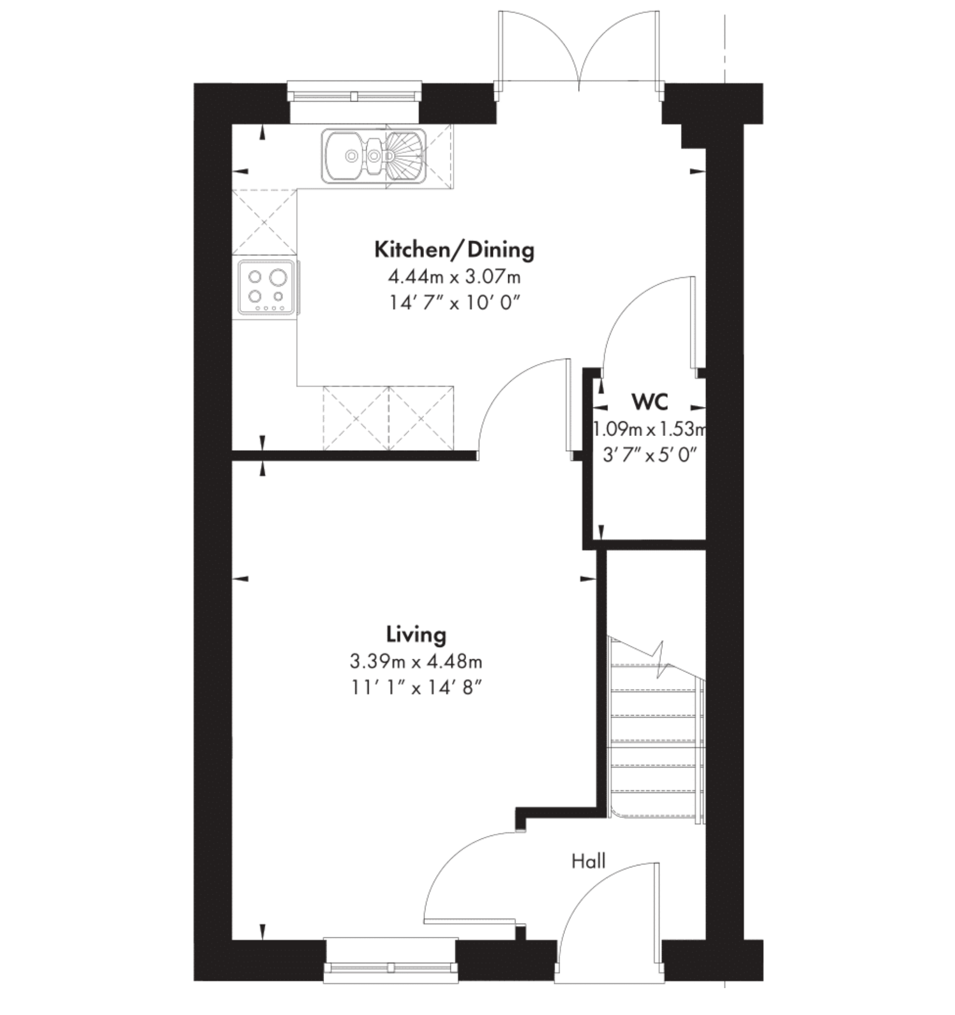 The Elford - plot 48, Wykin Lane, Stoke Golding floorplan