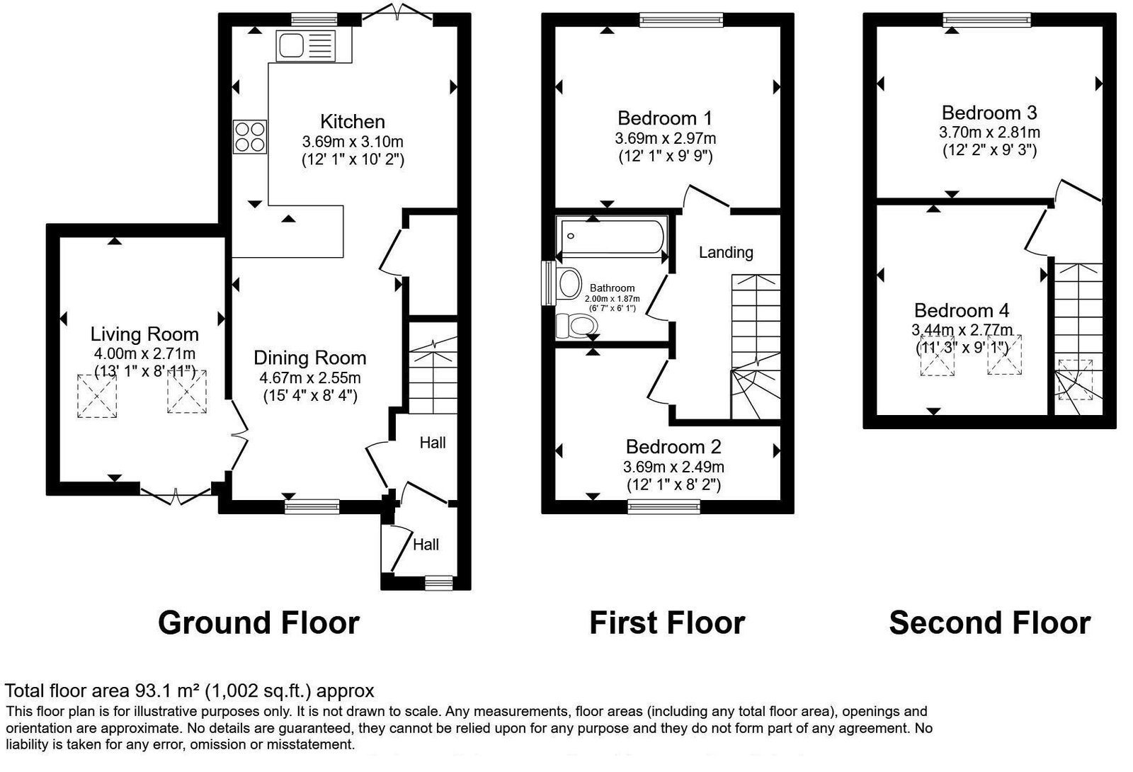 3, Oakroyd Crescent, Barnsley floorplan