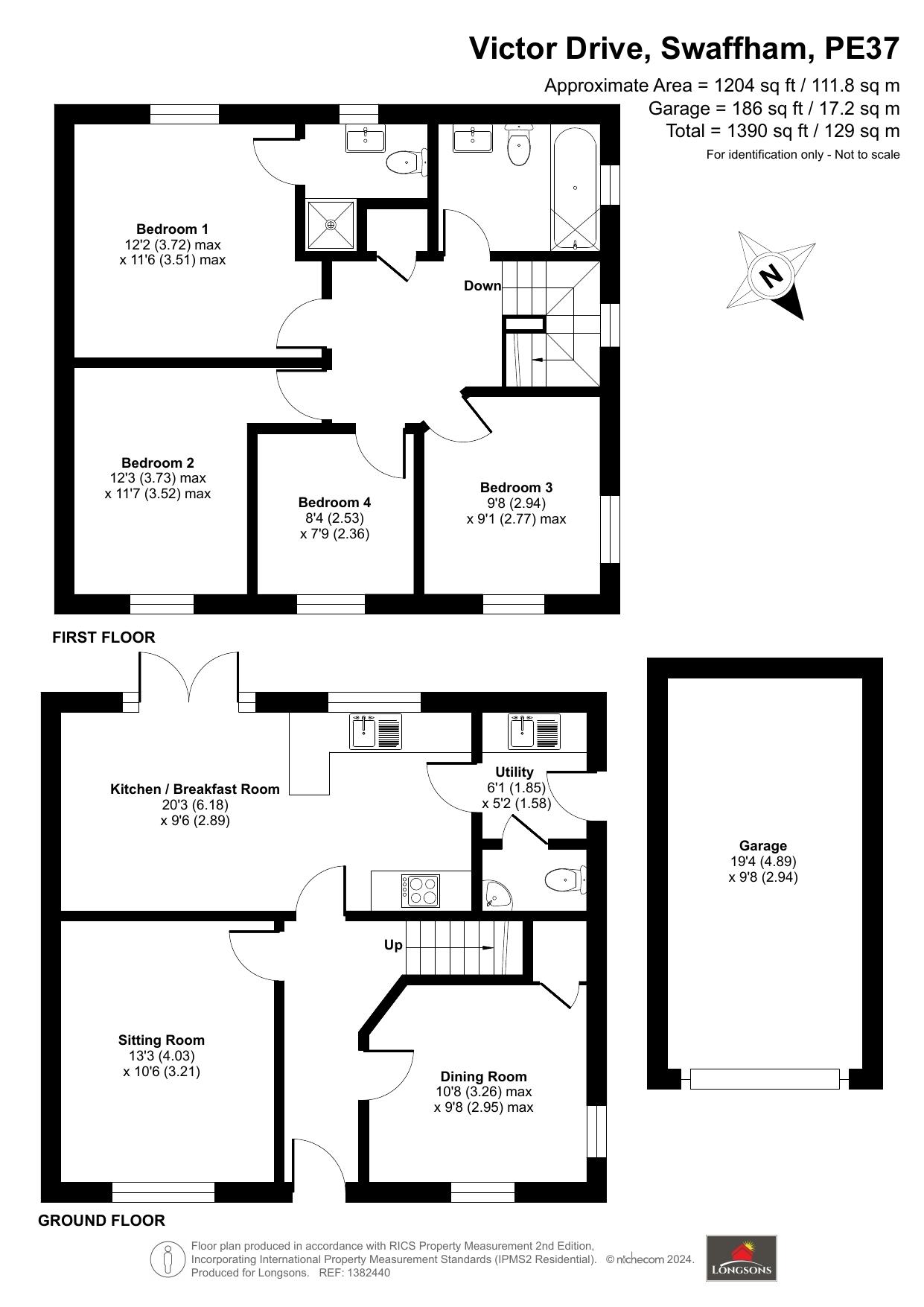 1, Victor Drive, Swaffham floorplan