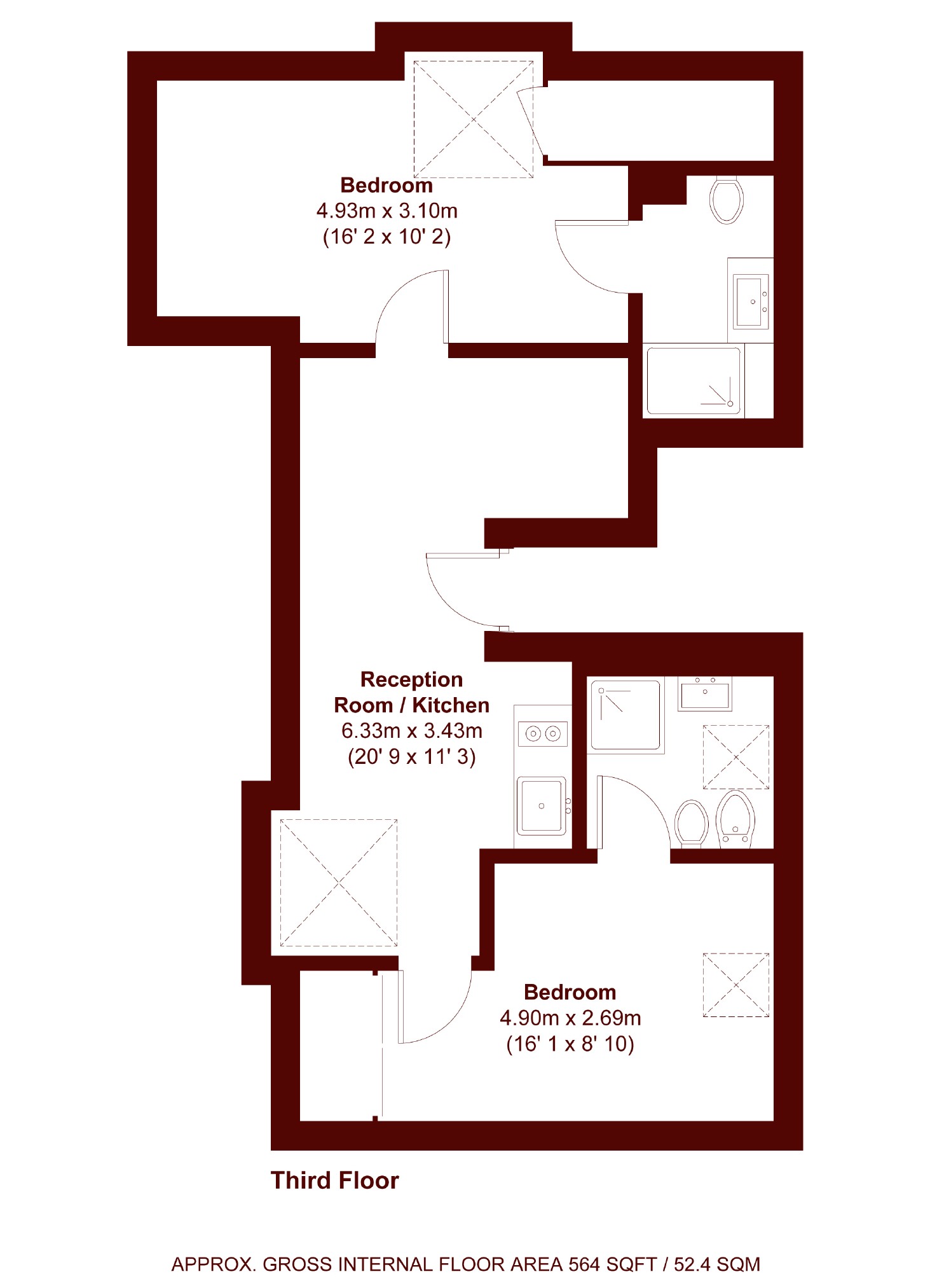 Flat G, 273, Leigham Court Road, London floorplan
