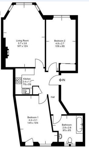 2 Bedrooms Flat to rent in Novar Drive, Glasgow G12