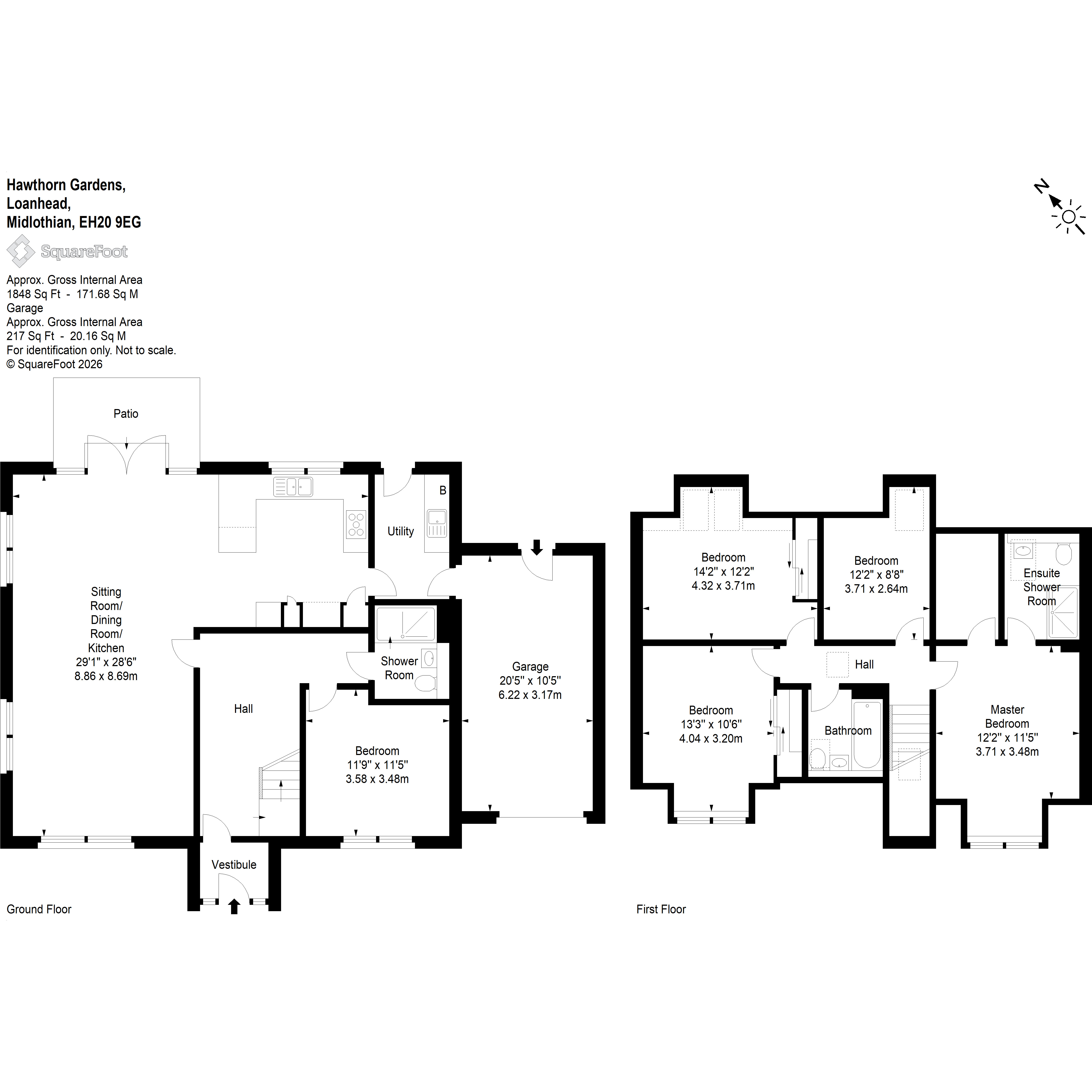 26, Hawthorn Gardens, Loanhead floorplan