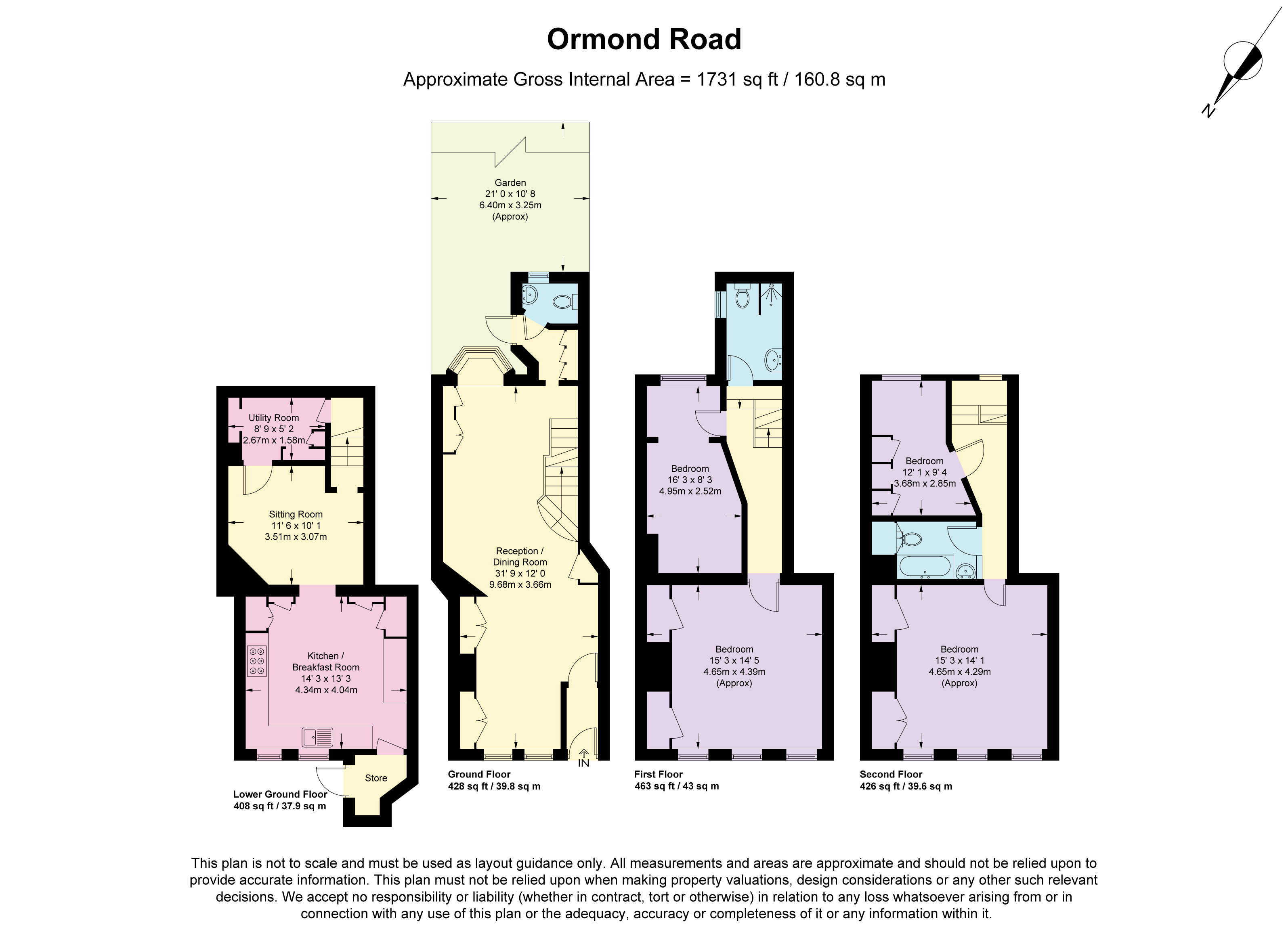 2, Ormond Road, Surrey floorplan