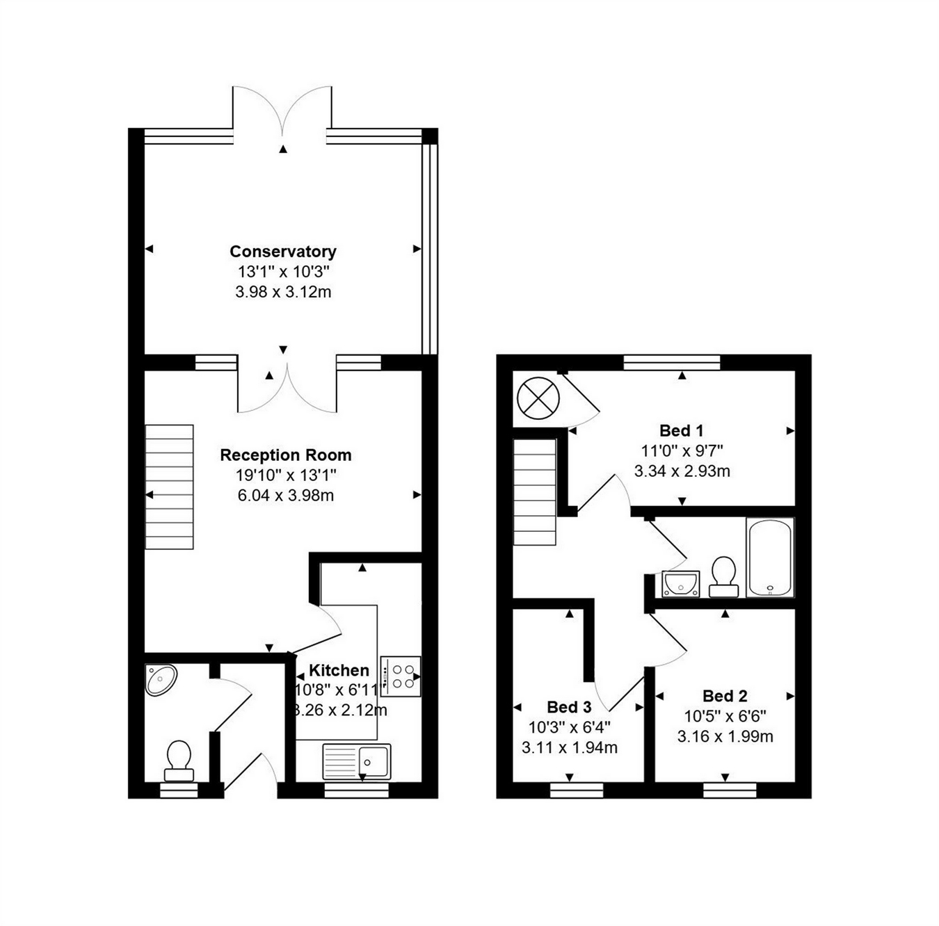 3 Bedrooms Terraced house for sale in Ashdale Close, Staines-Upon-Thames, Surrey TW19