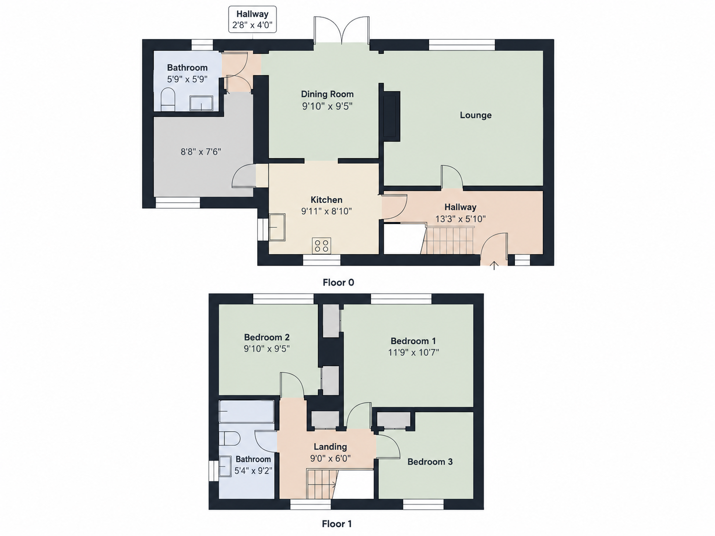 34, Crossfell Road, Middlesbrough floorplan