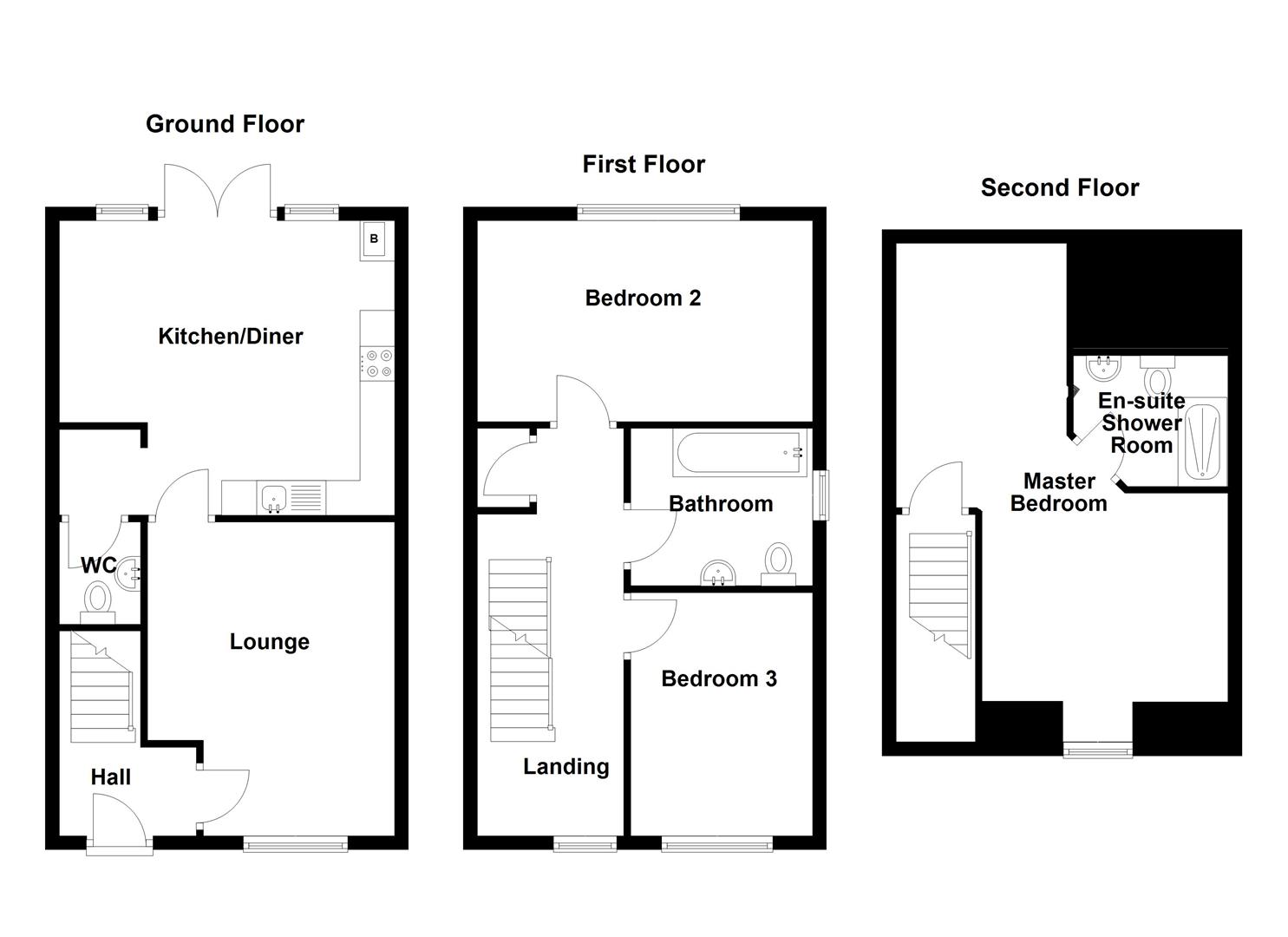 13, Trewithen Green, Saltash floorplan