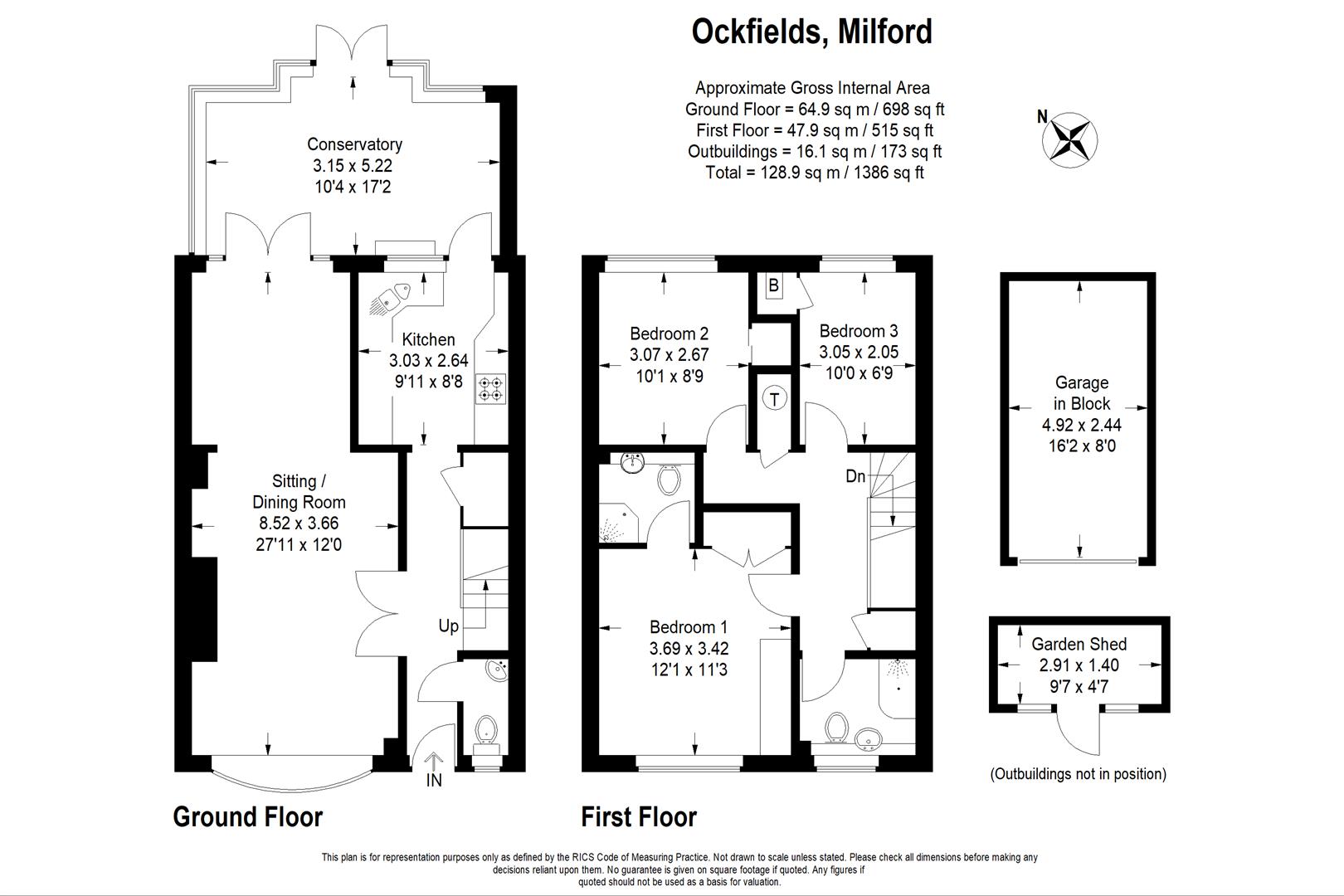 3, Ockfields, Godalming floorplan