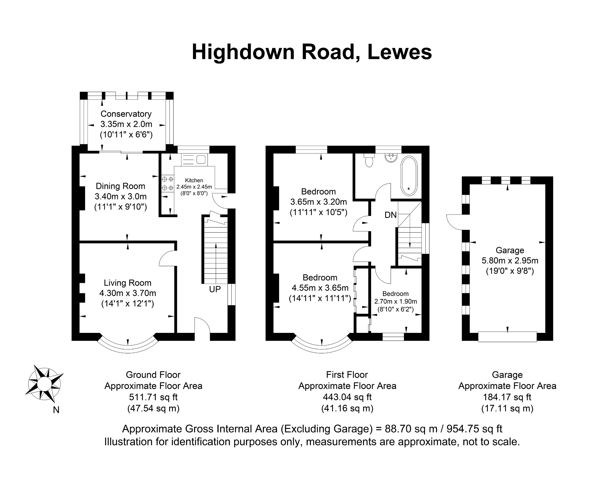 4 Highdown Road, Lewes, East Sussex floorplan