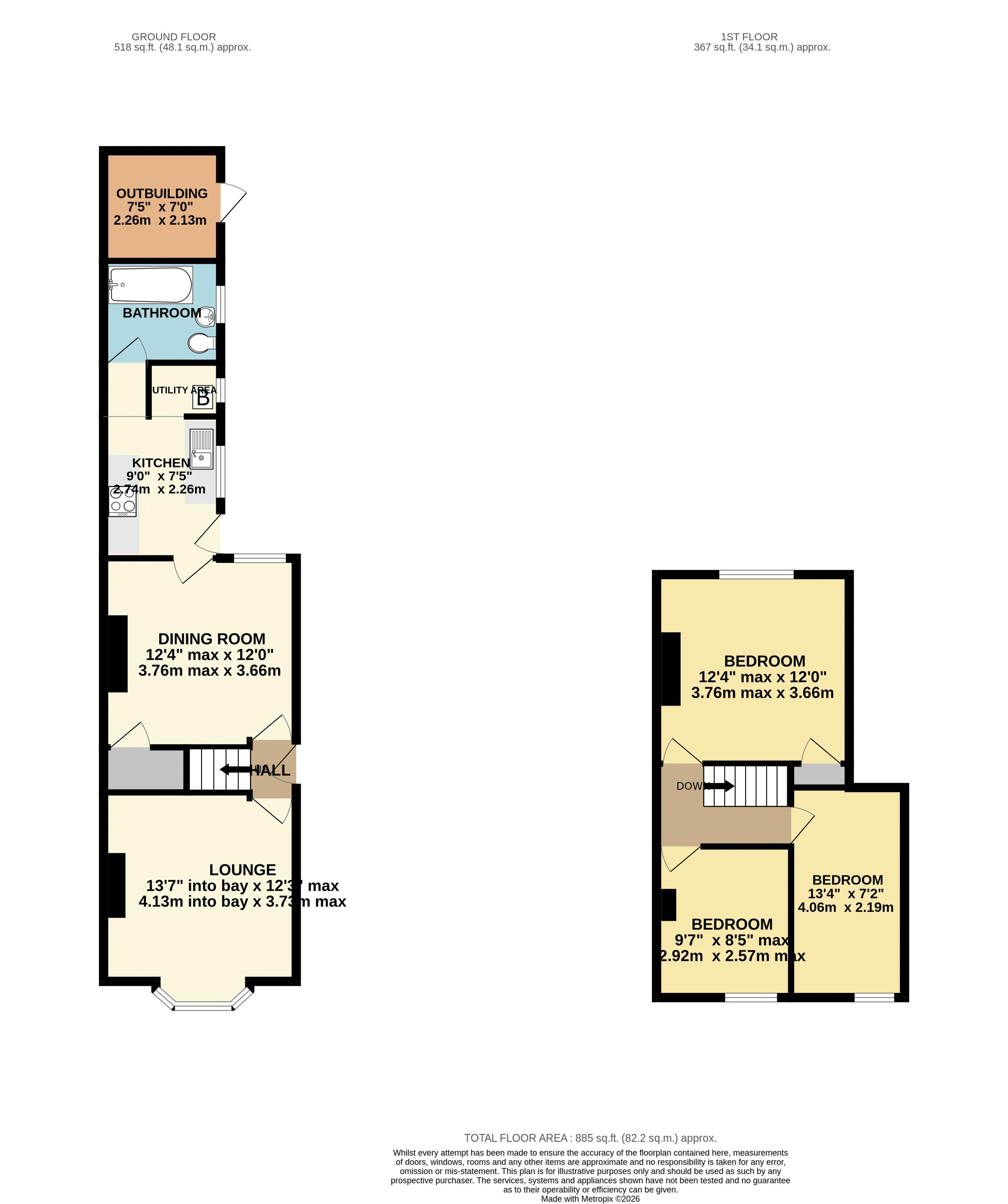9, Yarborough Terrace, Lincoln floorplan
