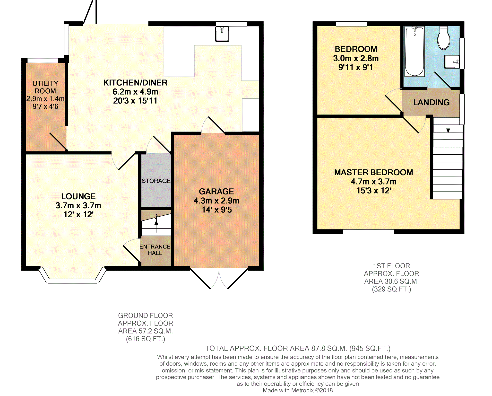 2 Bedrooms Semi-detached house for sale in Hill View, Bollington, Macclesfield SK10