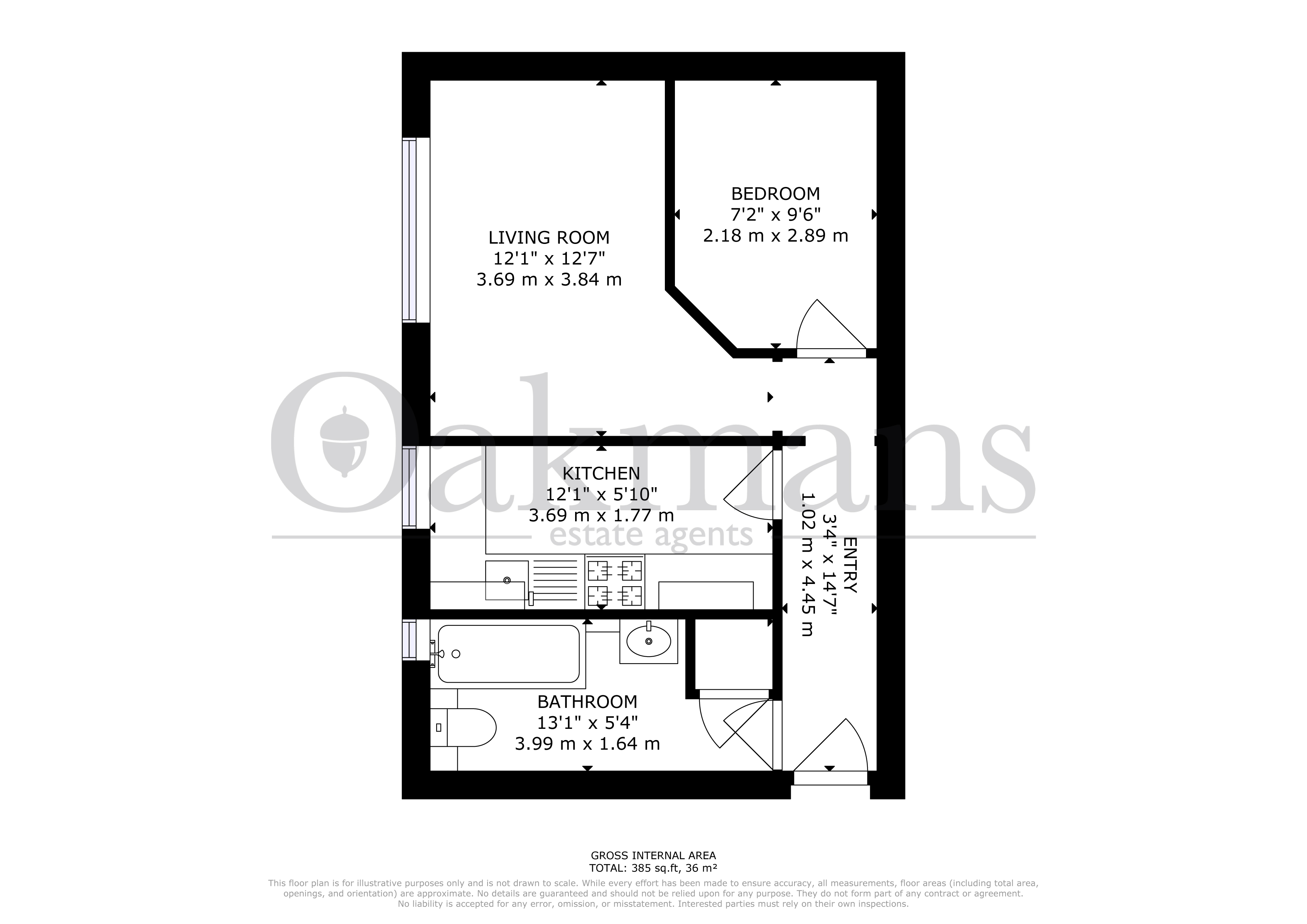 FLAT 5, BIRMINGHAM floorplan