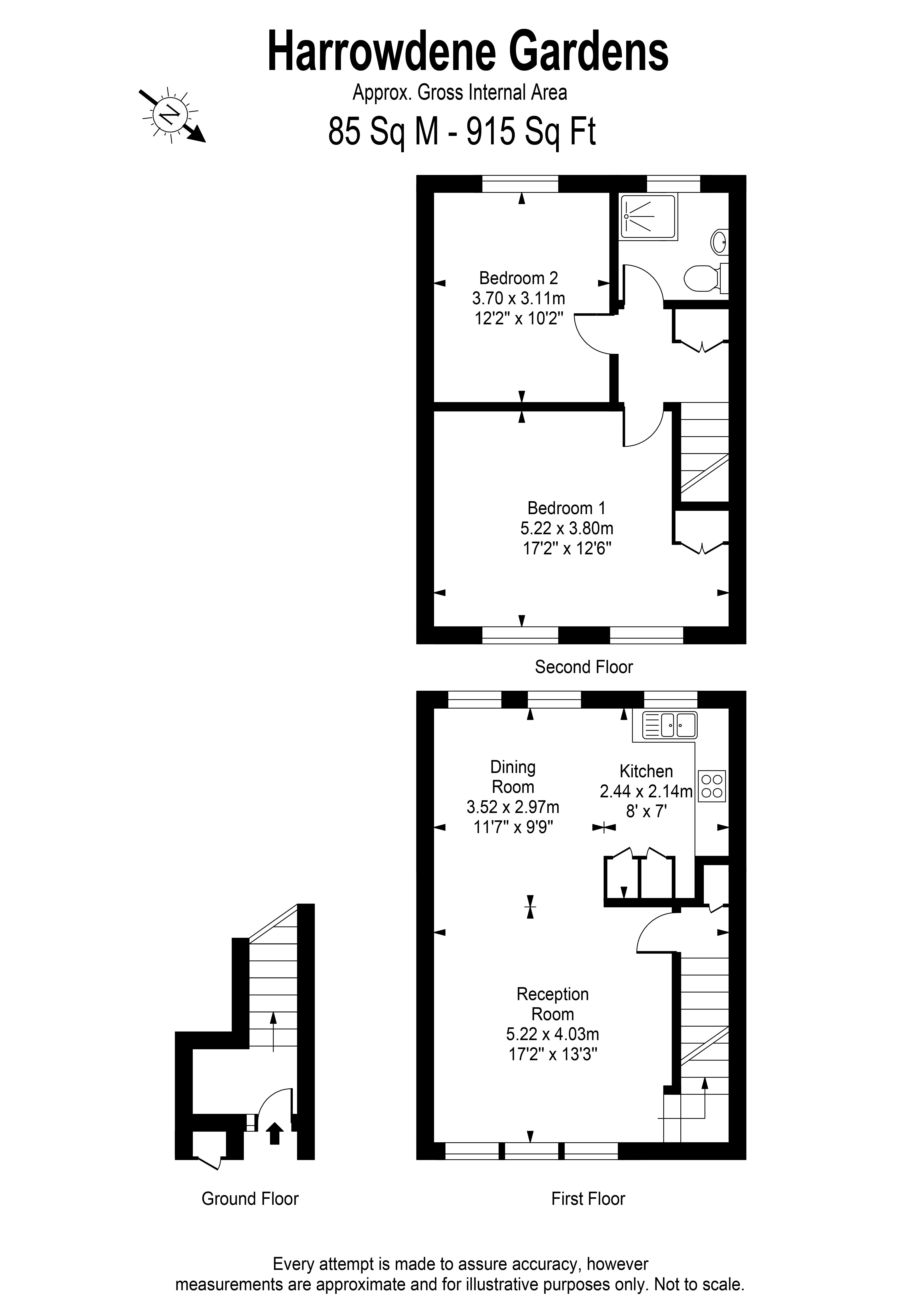 2 Bedrooms Flat for sale in Harrowdene Gardens, Teddington TW11