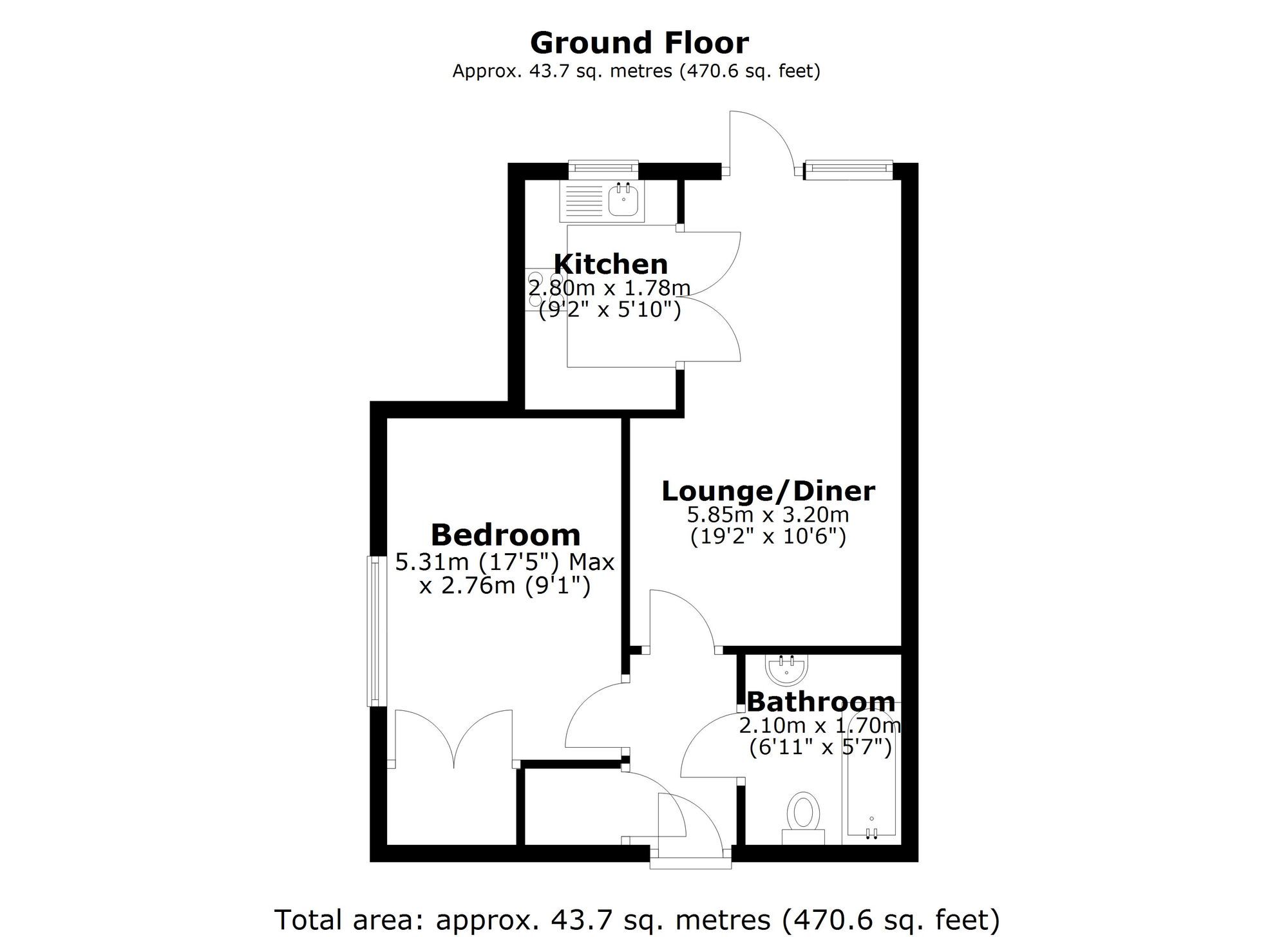11 Charter Court, Retford floorplan