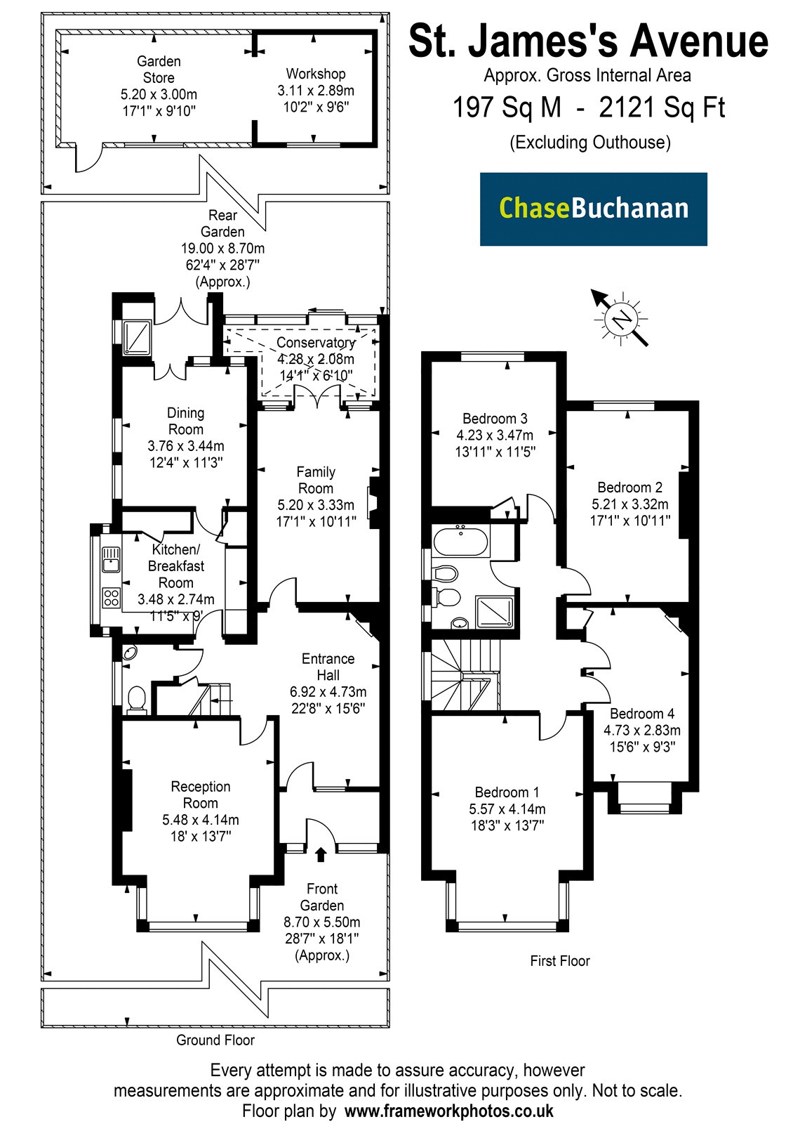 26, St James's Avenue, Hampton Hill floorplan