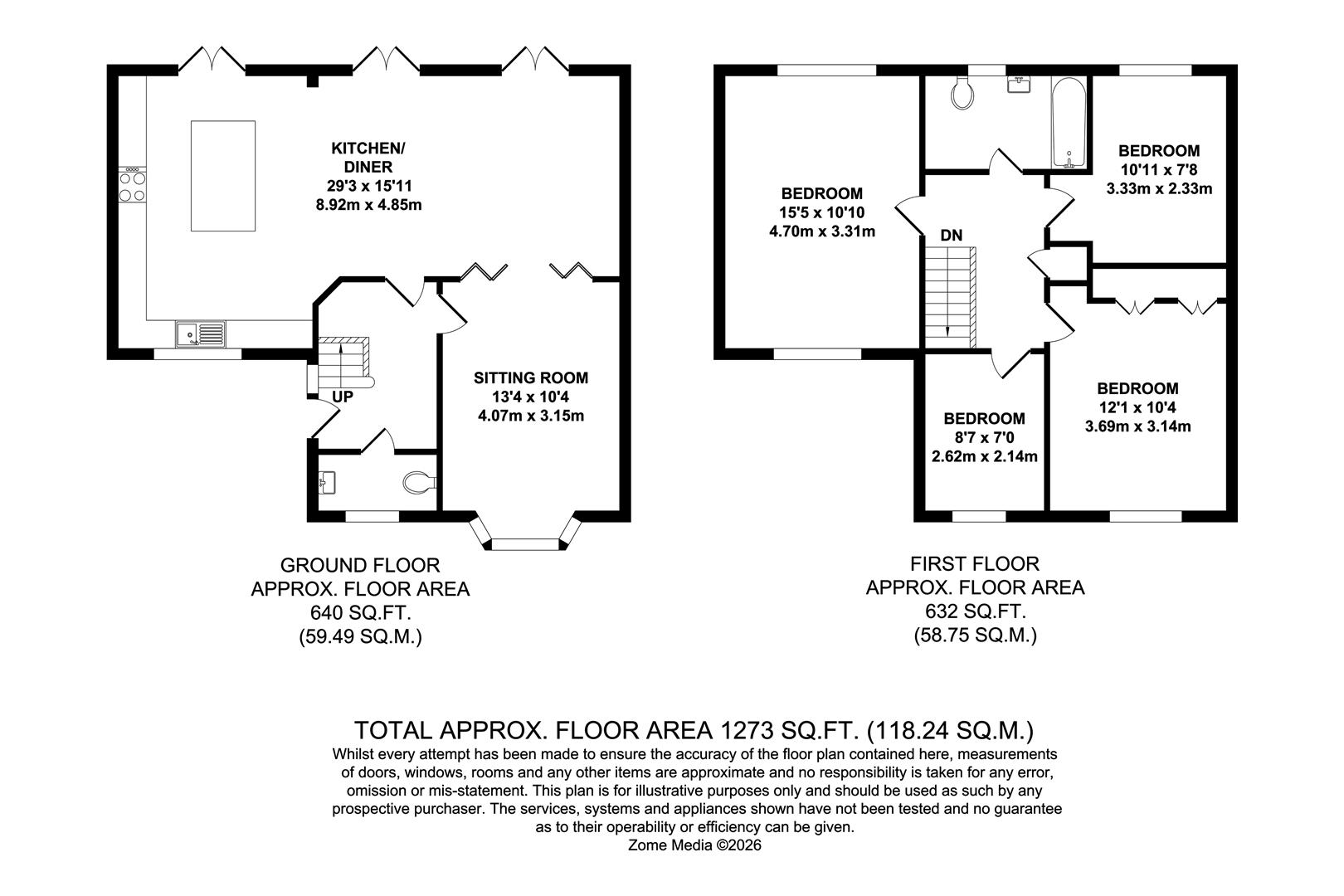 35, Yeoman Gardens, Paddock Wood floorplan