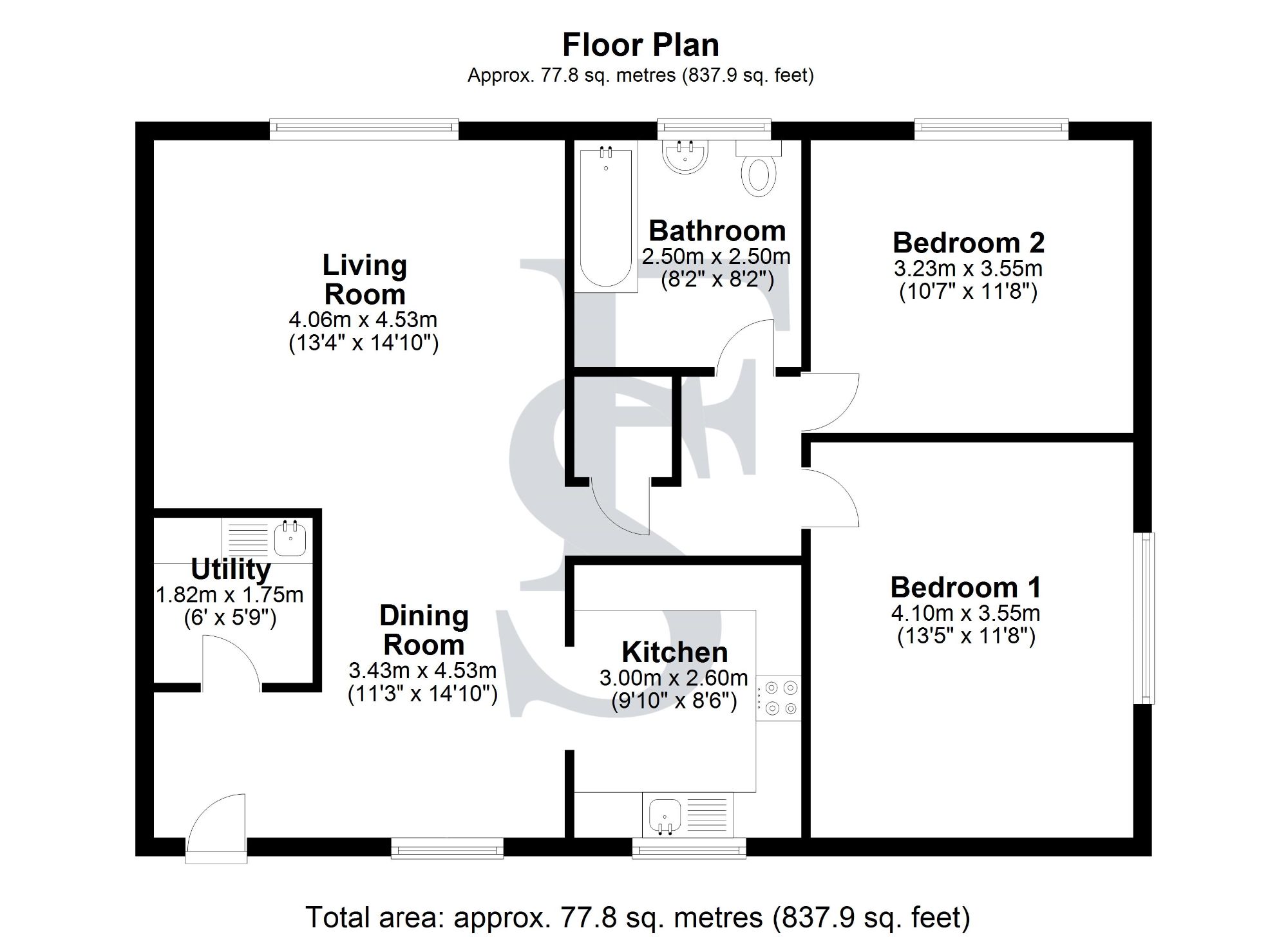10 The Albany, Leicester floorplan